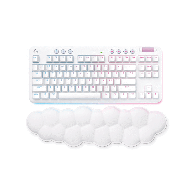 920-010464 Клавиатура игровая механическая Logitech G715 TKL Tactile LIGHTSPEED RGB OFF WHITE