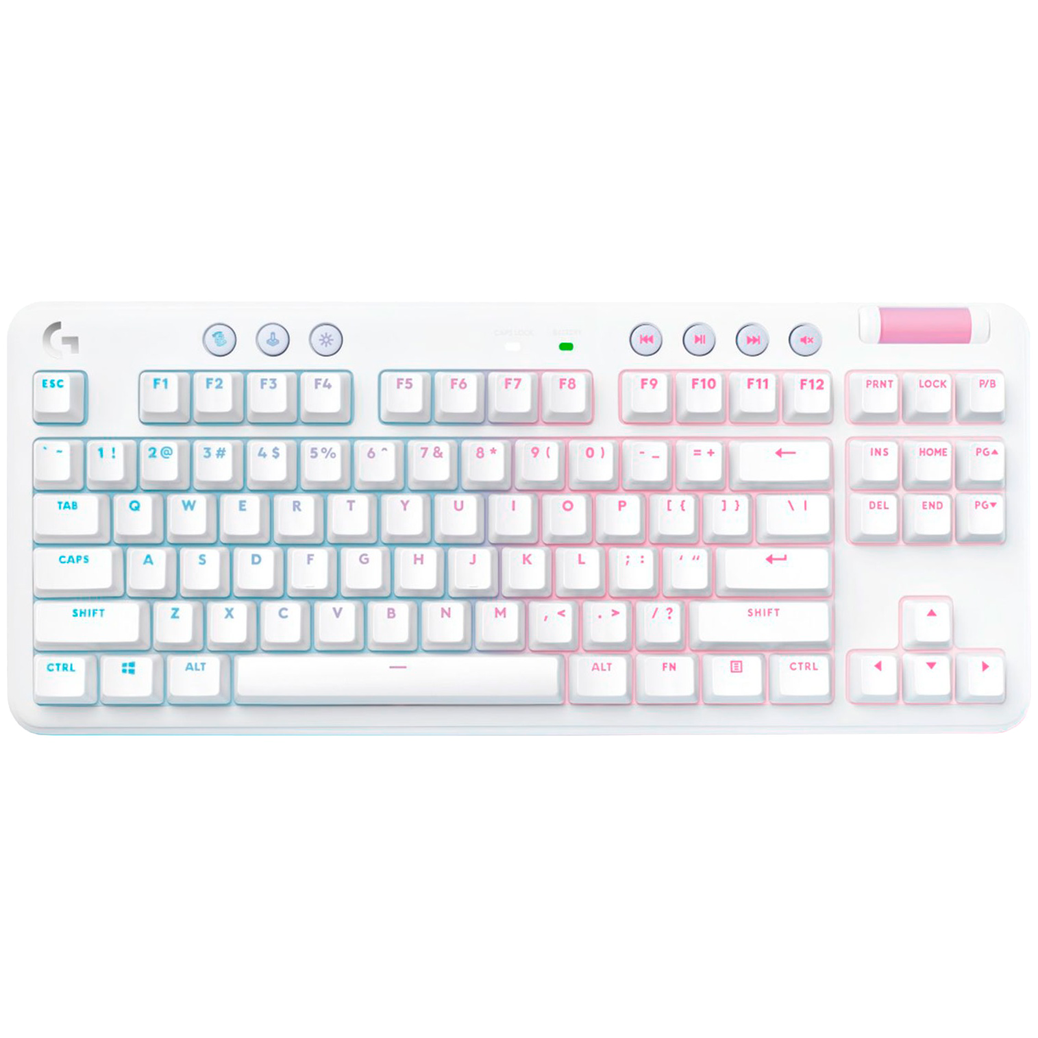 920-010464 Клавиатура игровая механическая Logitech G715 TKL Tactile LIGHTSPEED RGB OFF WHITE