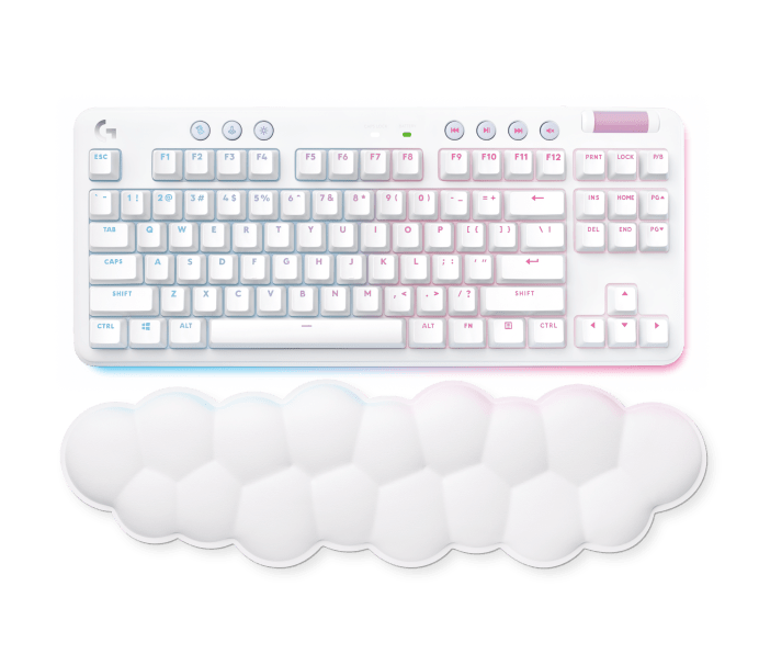 920-010464 Клавиатура игровая механическая Logitech G715 TKL Tactile LIGHTSPEED RGB OFF WHITE