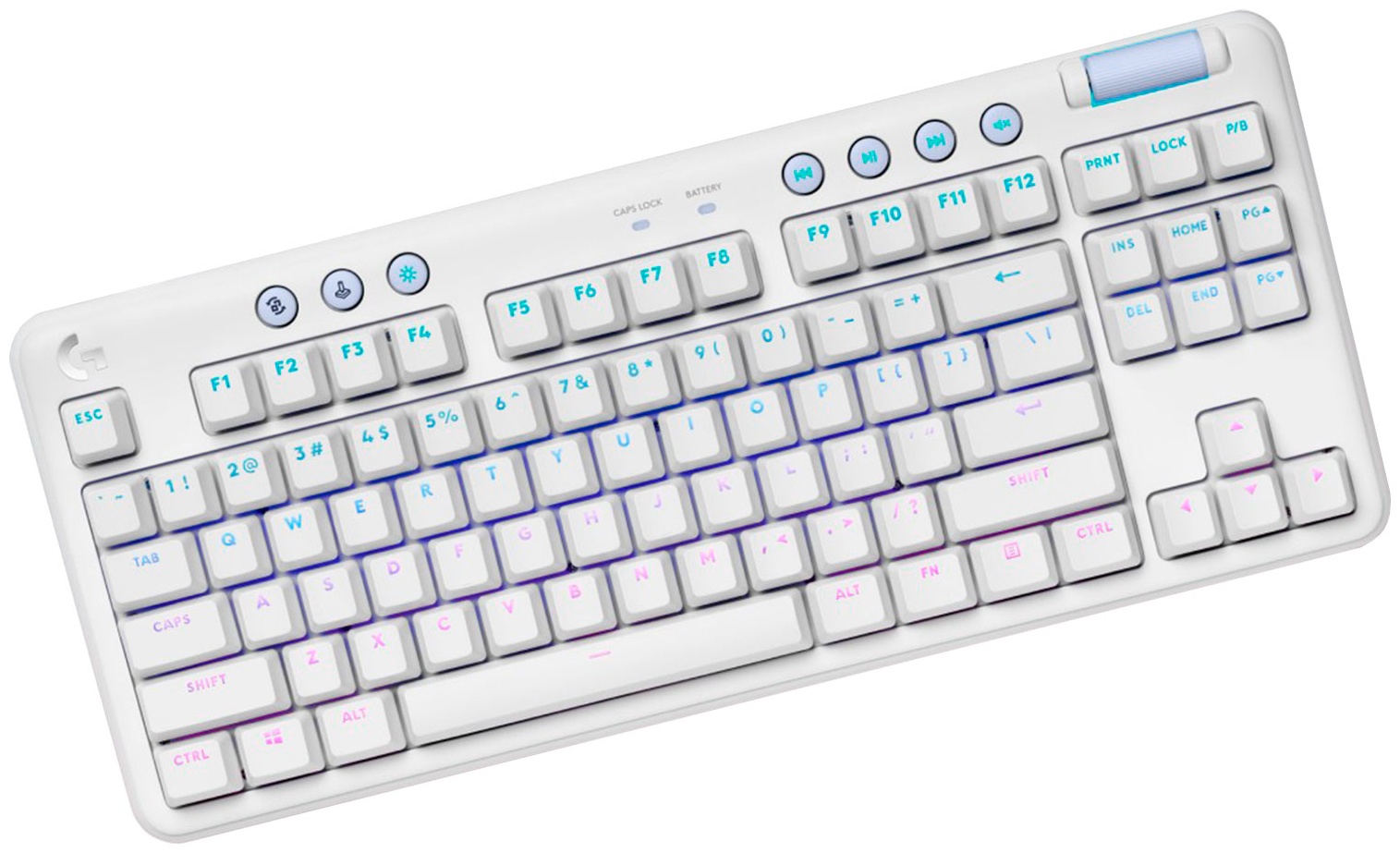 920-010464 Клавиатура игровая механическая Logitech G715 TKL Tactile LIGHTSPEED RGB OFF WHITE