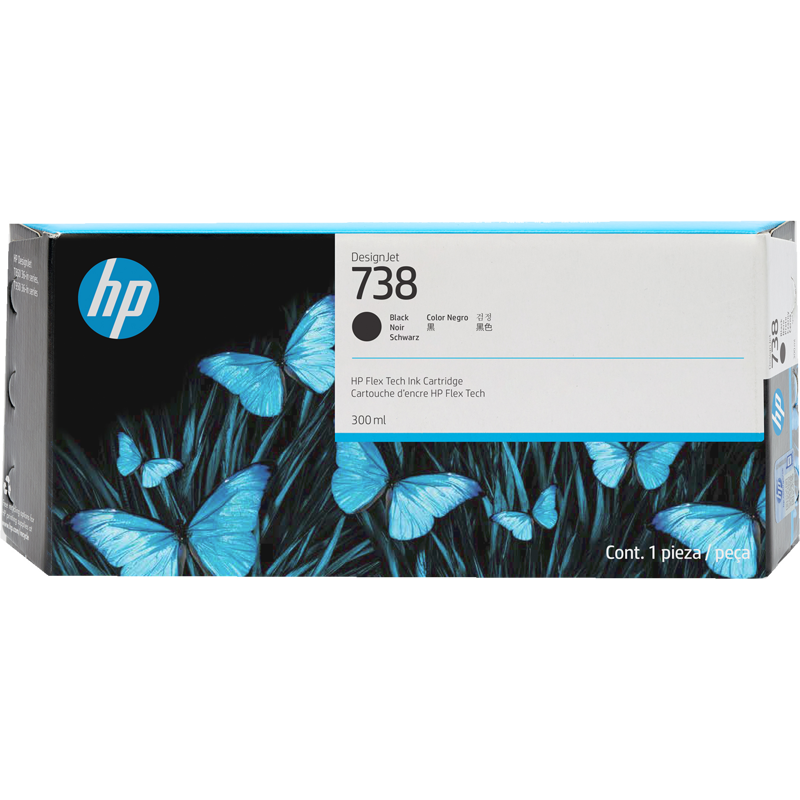 Картридж HP 738 498N8A 300-ml Black DesignJet Ink Cartridge