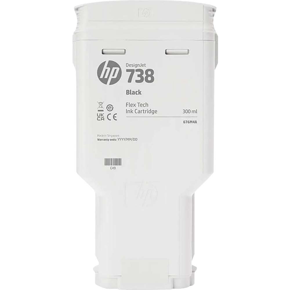 Картридж HP 738 498N8A 300-ml Black DesignJet Ink Cartridge