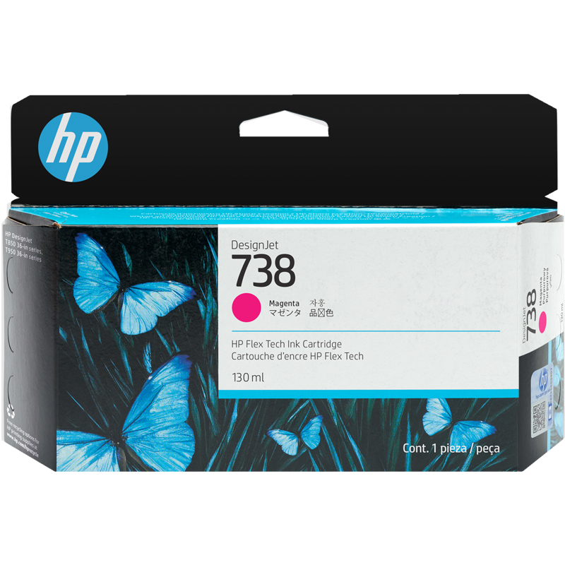 Картридж HP 738 498N6A 130-ml Magenta DesignJet Ink Cartridge