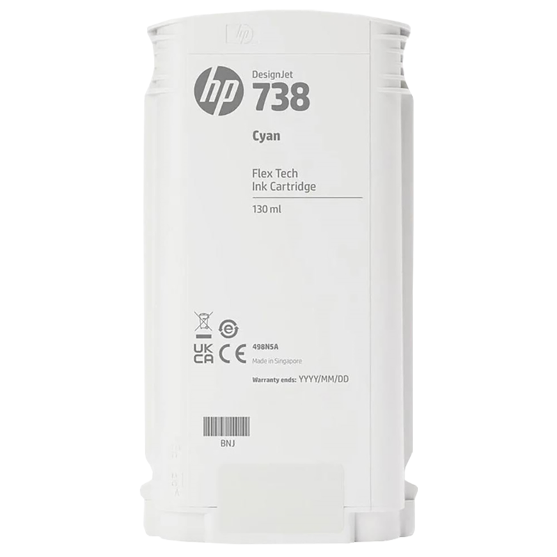 Картридж HP 738 498N5A 130-ml Cyan DesignJet Ink Cartridge