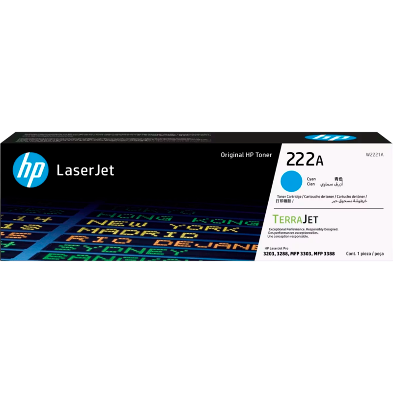 HP Тонер-картридж 222A Cyan W2221A
