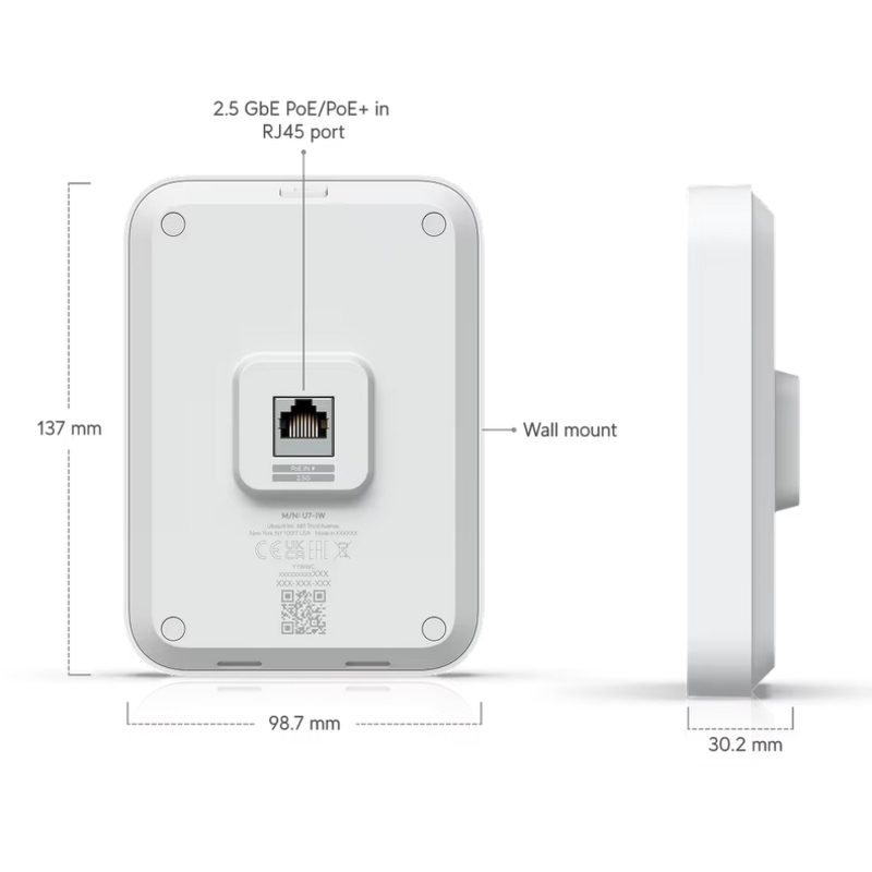 Точка доступа Ubiquiti U7 In-Wall арт. U7-IW