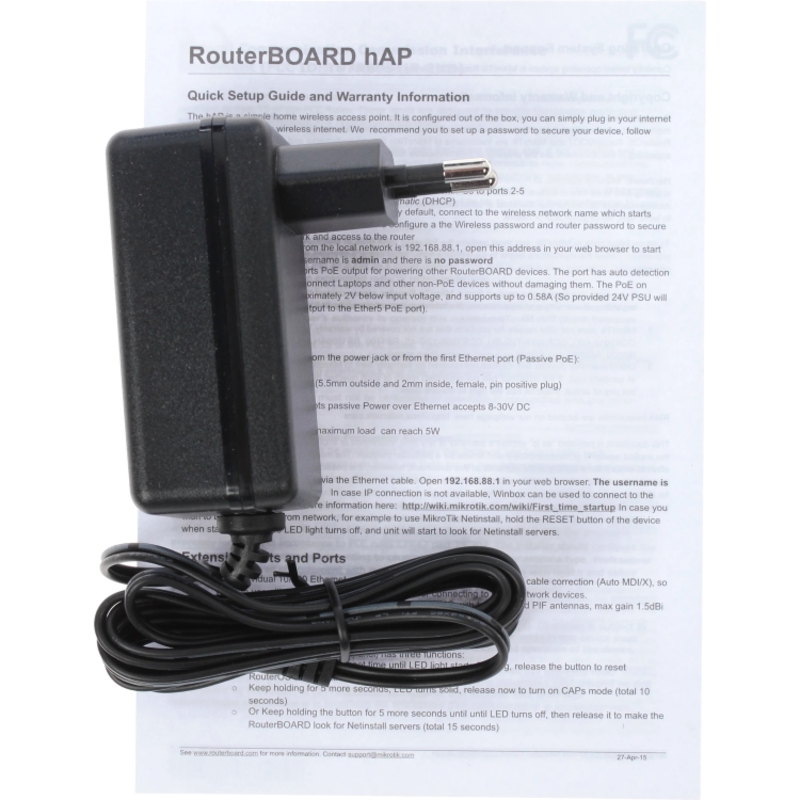 MikroTik hAP (RB951Ui-2nD)