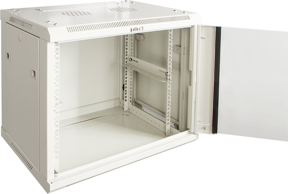 Шкаф настенный серии Pro, 15U 600x600, стеклянная дверь LANMASTER арт. TWT-CBWPG-15U-6x6-GY
