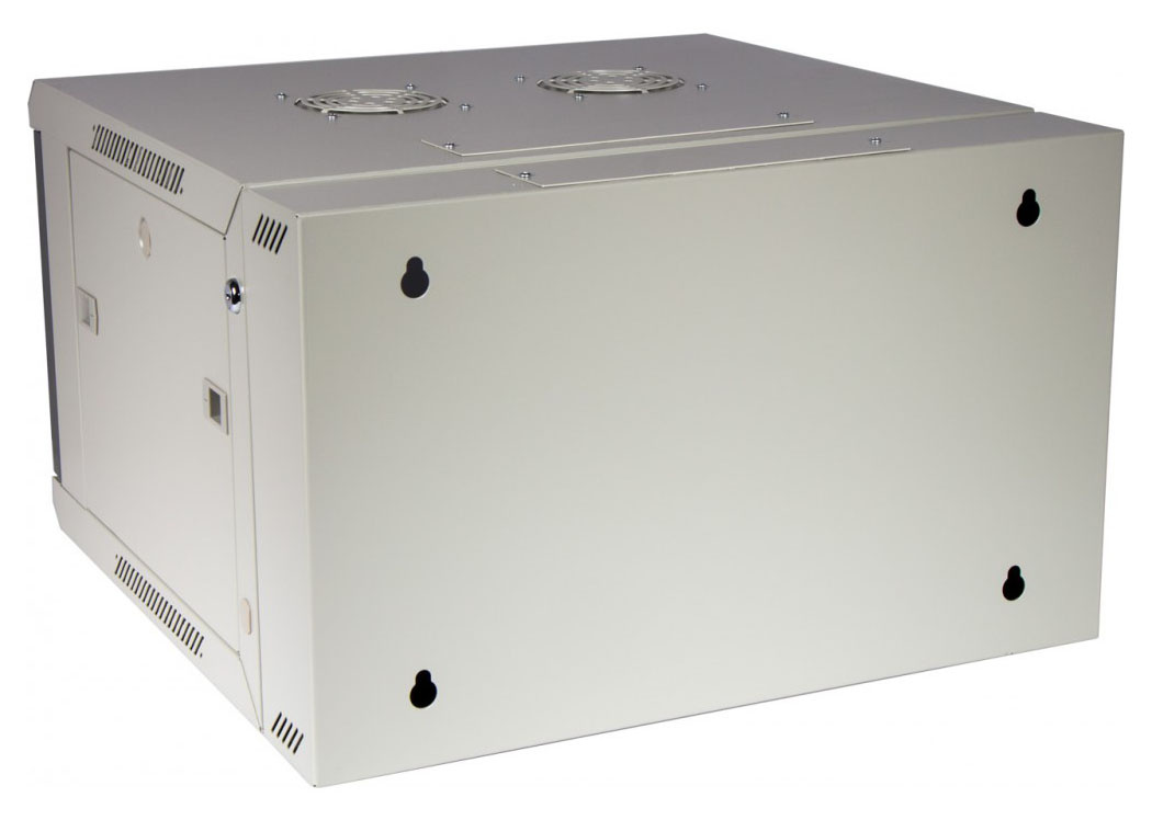 Шкаф настенный серии Pro, 3-секционный, 22U 600x600, стеклянная дверь LANMASTER арт. TWT-CBW3G-22U-6X6-GY
