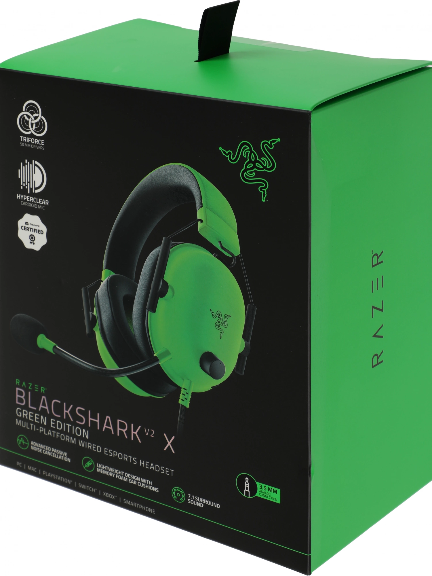 Razer Blackshark V2 X - Green арт. RZ04-03240600-R3M1