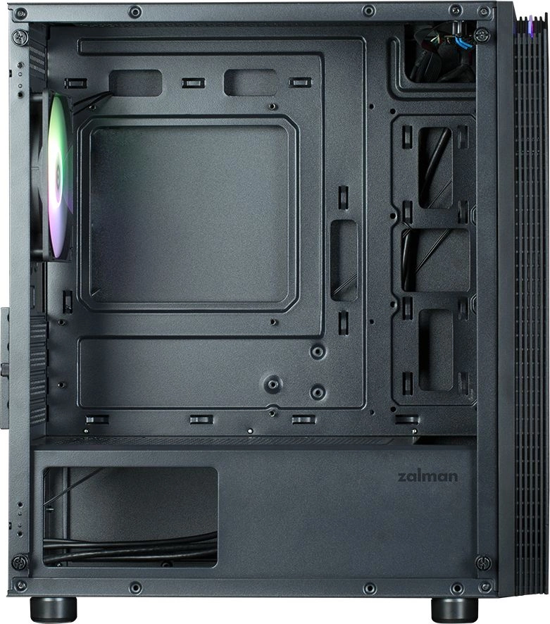 ZALMAN T4 PLUS, MATX, BLACK, WINDOW, 1 x Combo (3.5'' or 2.5''), 1x3.5'', 2x2.5", 1xUSB2.0, 2xUSB3.0, REAR 1x120mm ARGB