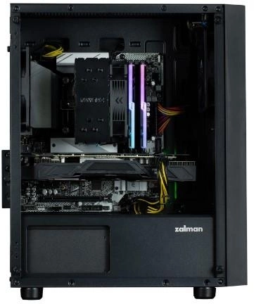 ZALMAN T3 PLUS, MATX, BLACK, WINDOW, 2x3.5", 3x2.5", 1xUSB2.0, 1xUSB3.0, FRONT 1x120mm, REAR 1x120mm