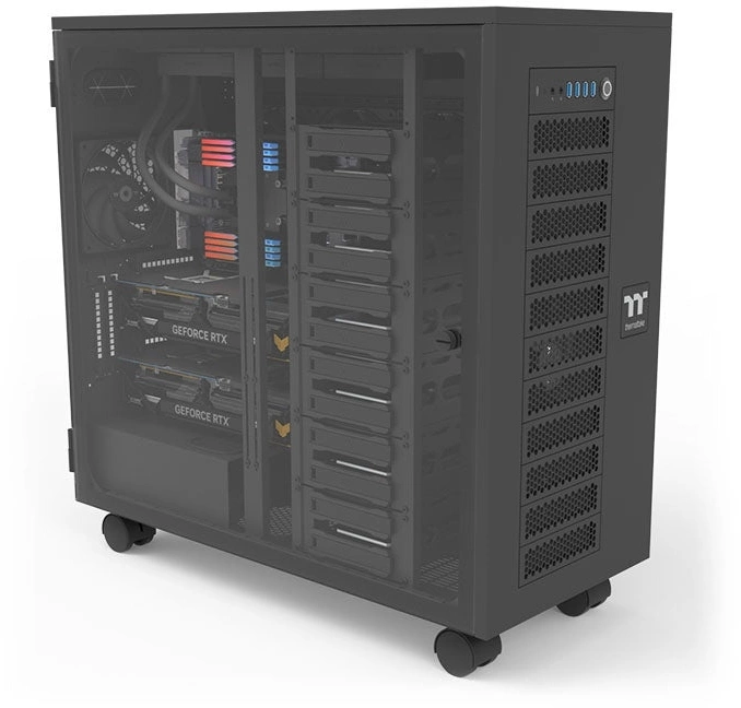Корпус Thermaltake AX700 Glass черный без БП XL-ATX 18x120mm 18x140mm 2x200mm 4xUSB3.0 audio bott PSU