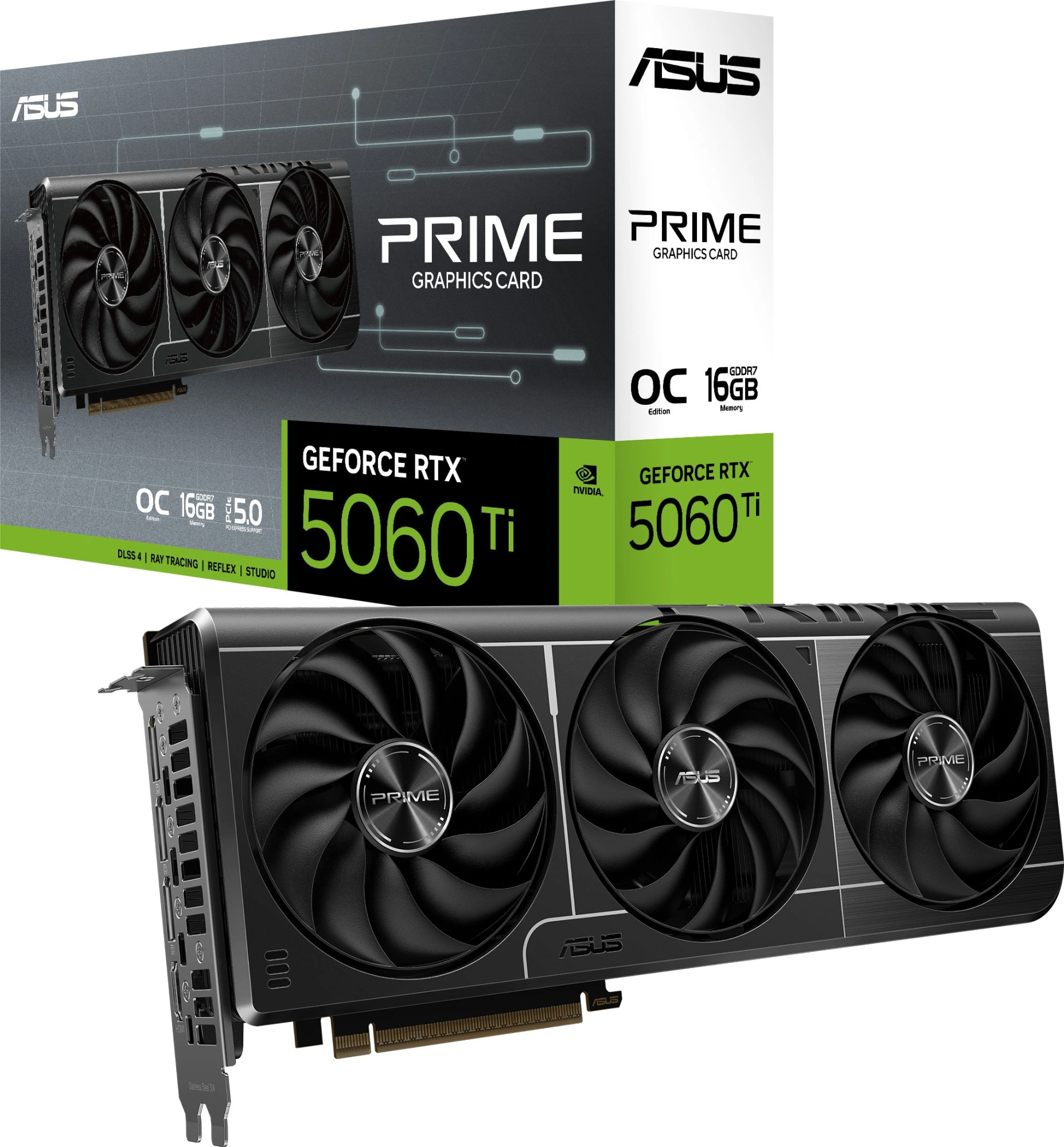 ASUS PRIME-RTX5060TI-O16G//RTX5060TI HDMI DP*3 16G D7; 90YV0MH2-M0NA00