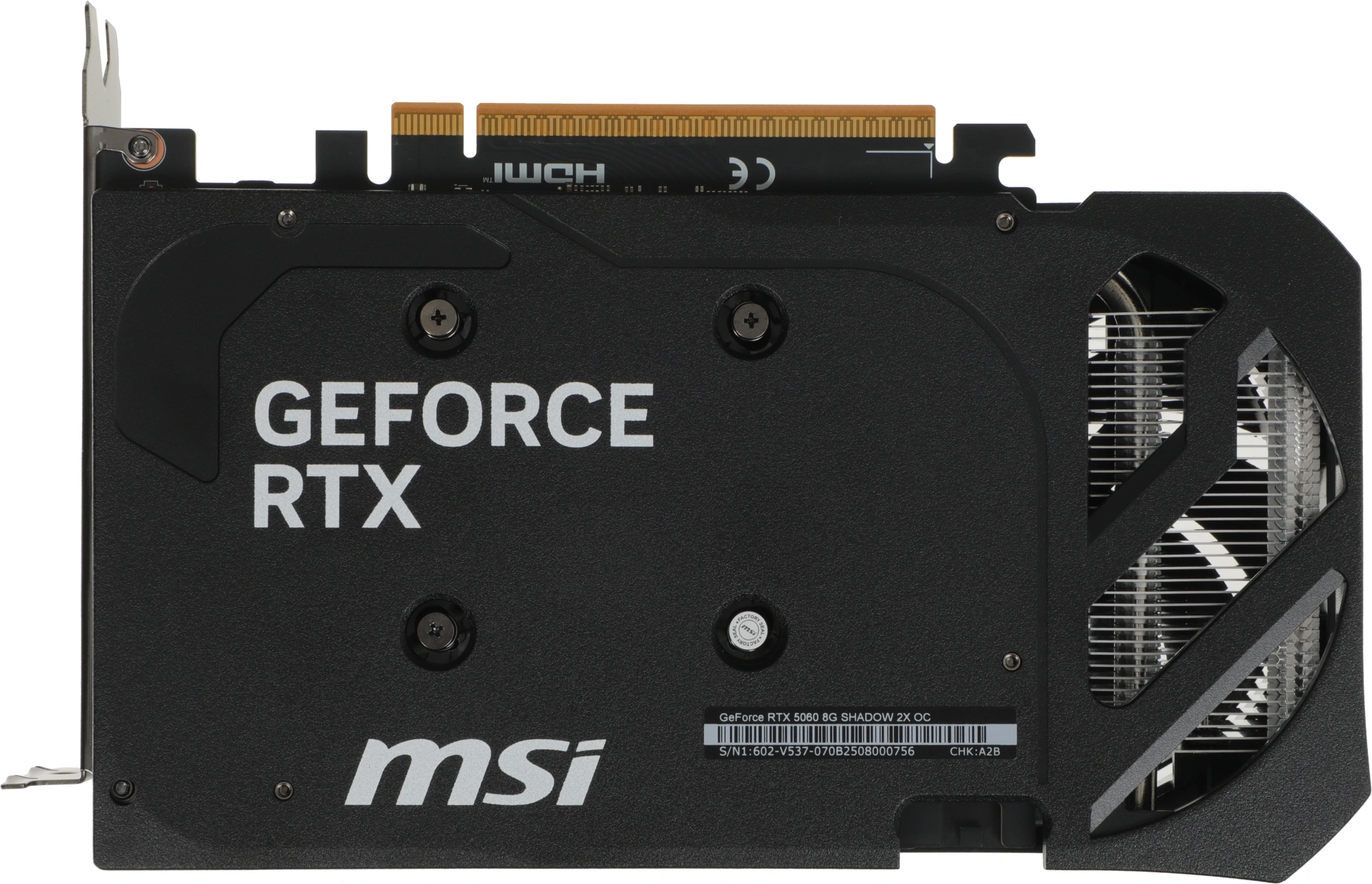 Видеокарта MSI RTX 5060 8G SHADOW 2X OC