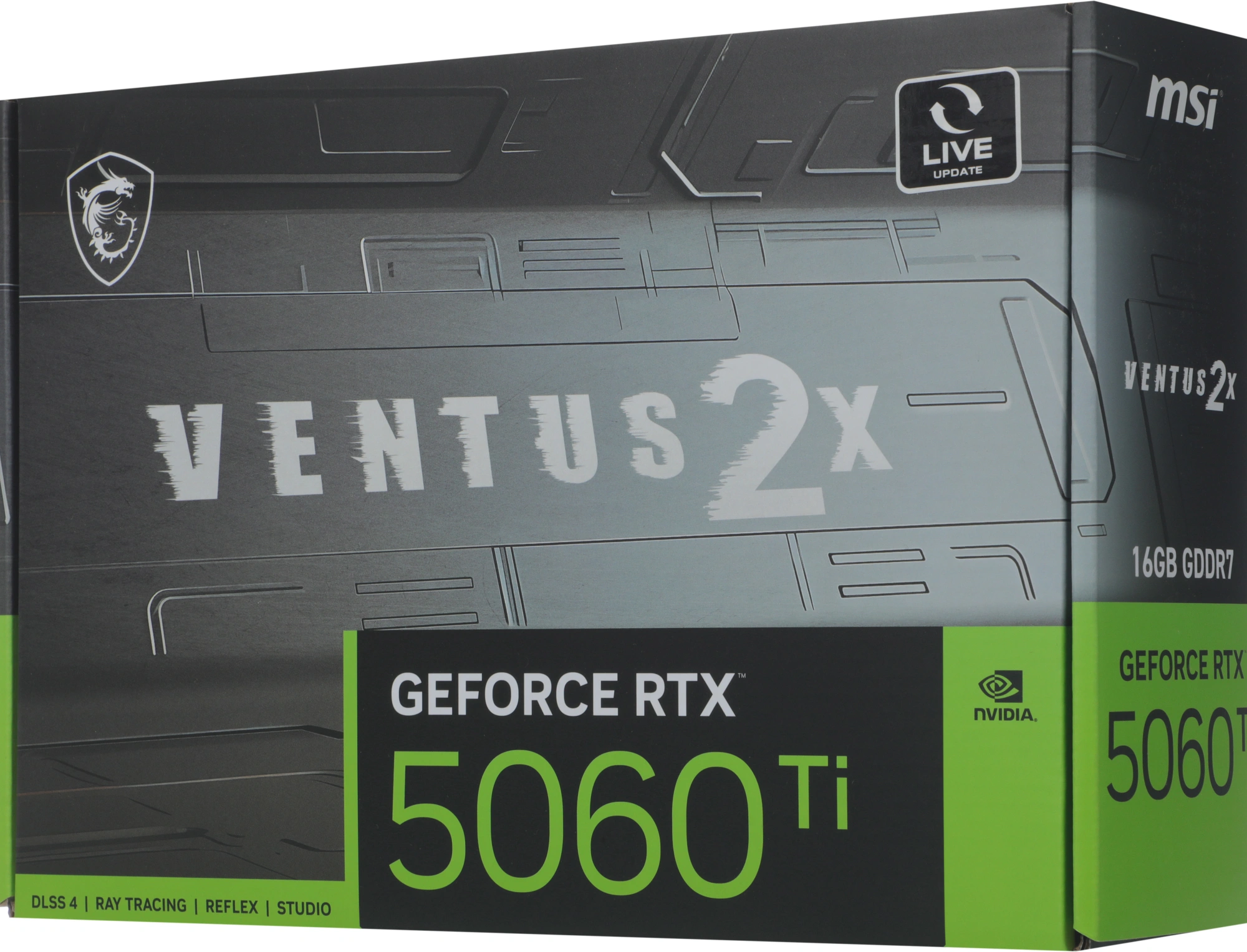 Видеокарта MSI RTX 5060 Ti 16G VENTUS 2X PLUS