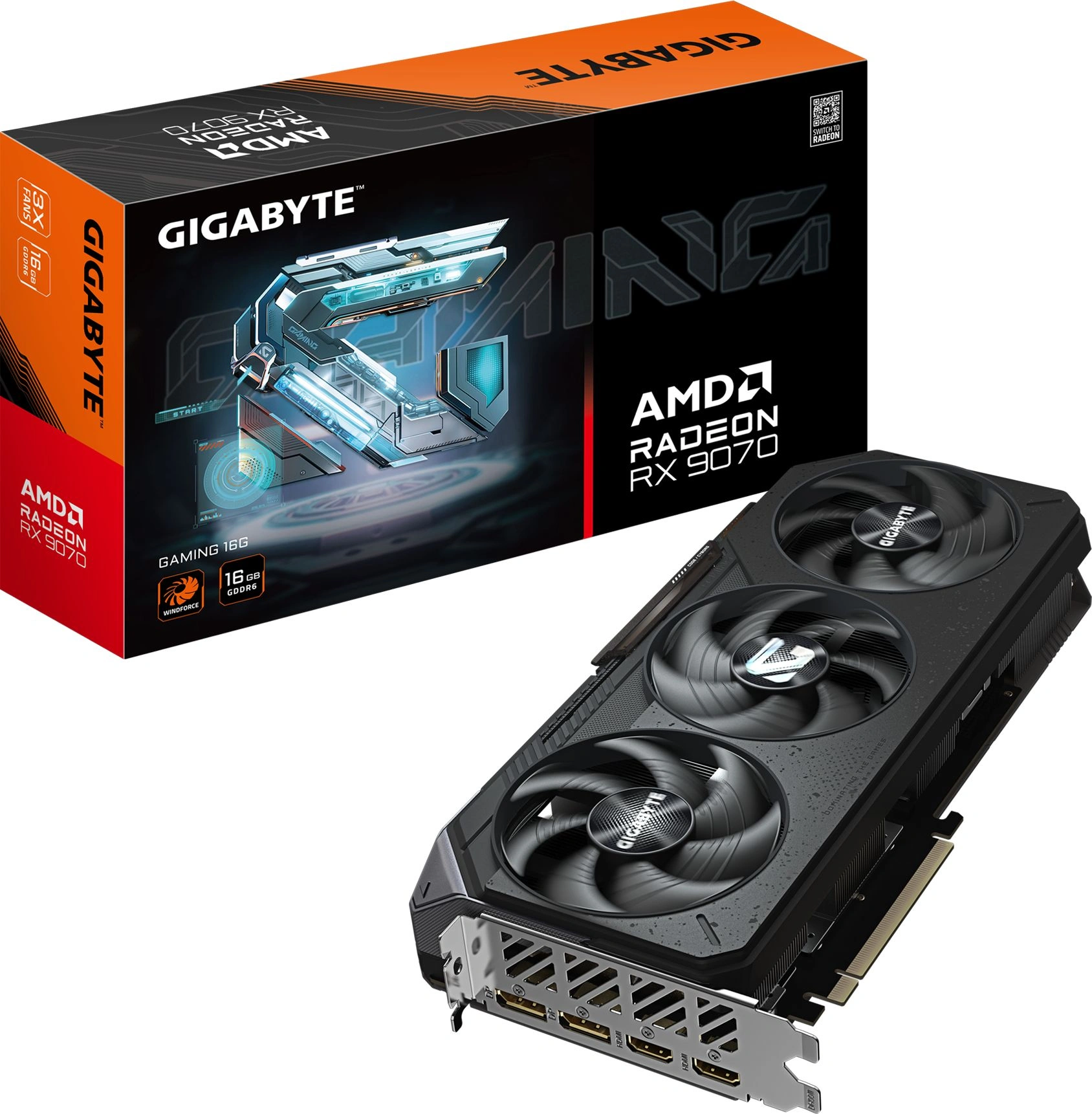 Gigabyte Radeon RX 9070 GAMING 16G (GV-R9070GAMING-16GD)
