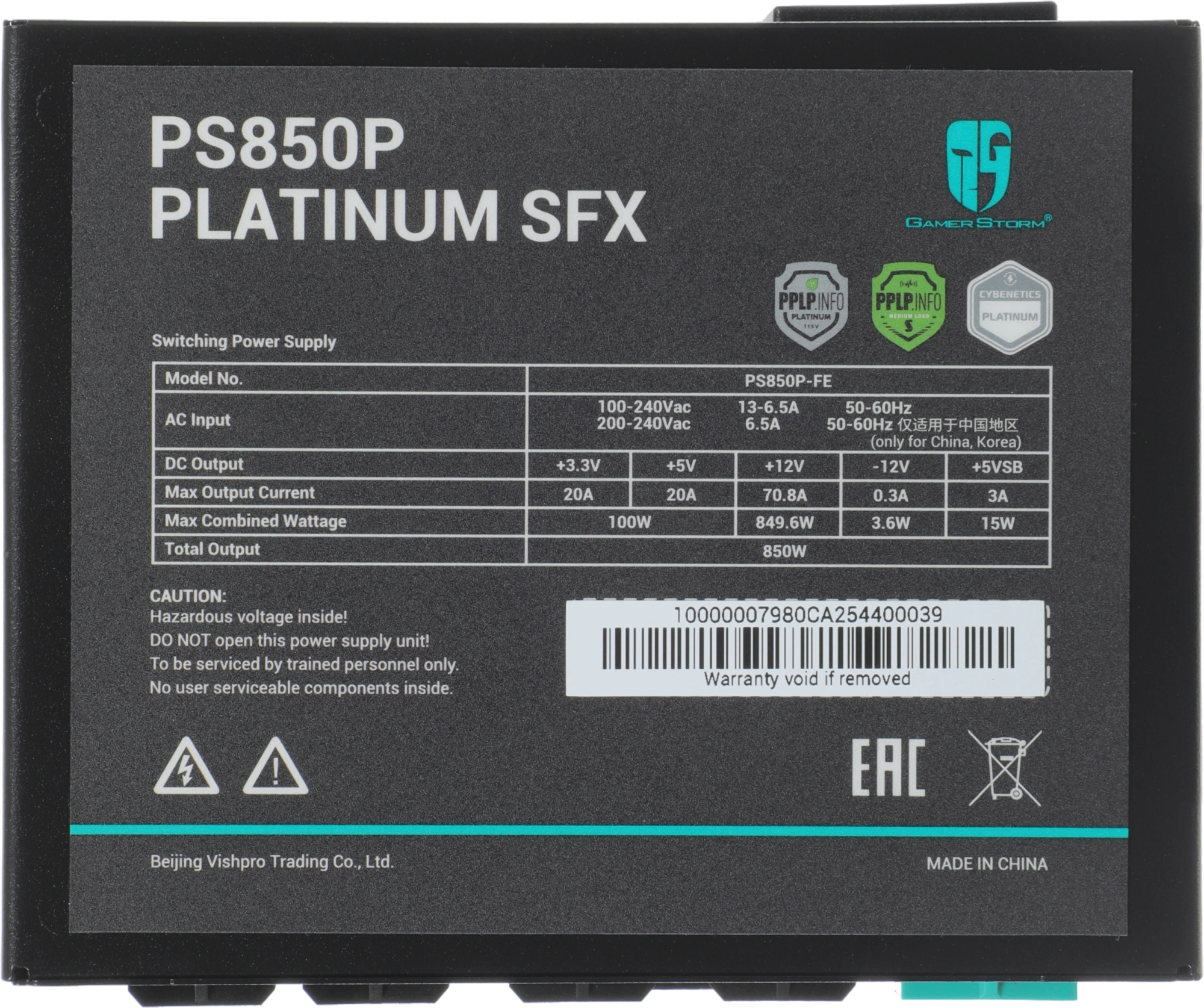 Deepcool R-PS850P-FE0B-WGEU