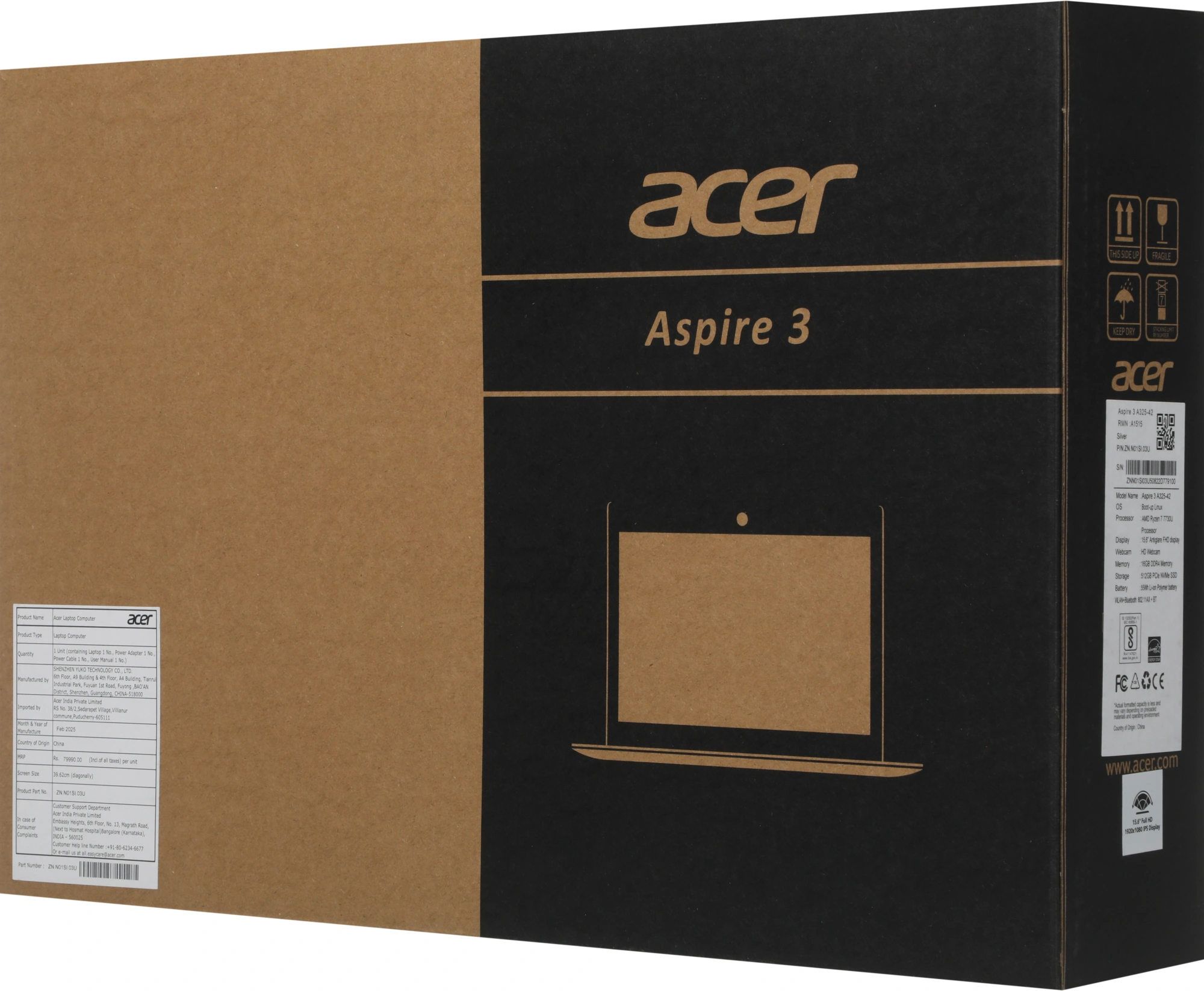 Ноутбук Acer Aspire 3 A325-42 арт. ZN.N01SI.03U