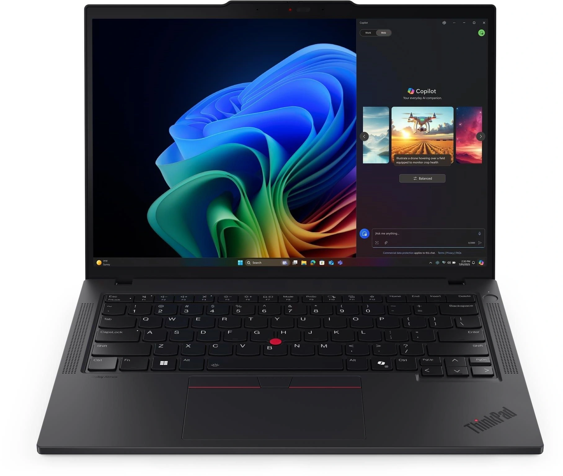 ThinkPad T14 Gen 6 14" WUXGA (1920x1200) AG 400N, Ultra 7 258V, 32GB Soldered LPDDR5x-8533, 1TB SSD, Intel Arc, Wi-Fi7, BT5.4, FPR, 5M RGB+IR Cam,KbRu/Eng, 4cell 57Wh, 65W USB-C, Win 11 ProEng, 1Y, 1. Lenovo арт. 21QG005EGQ