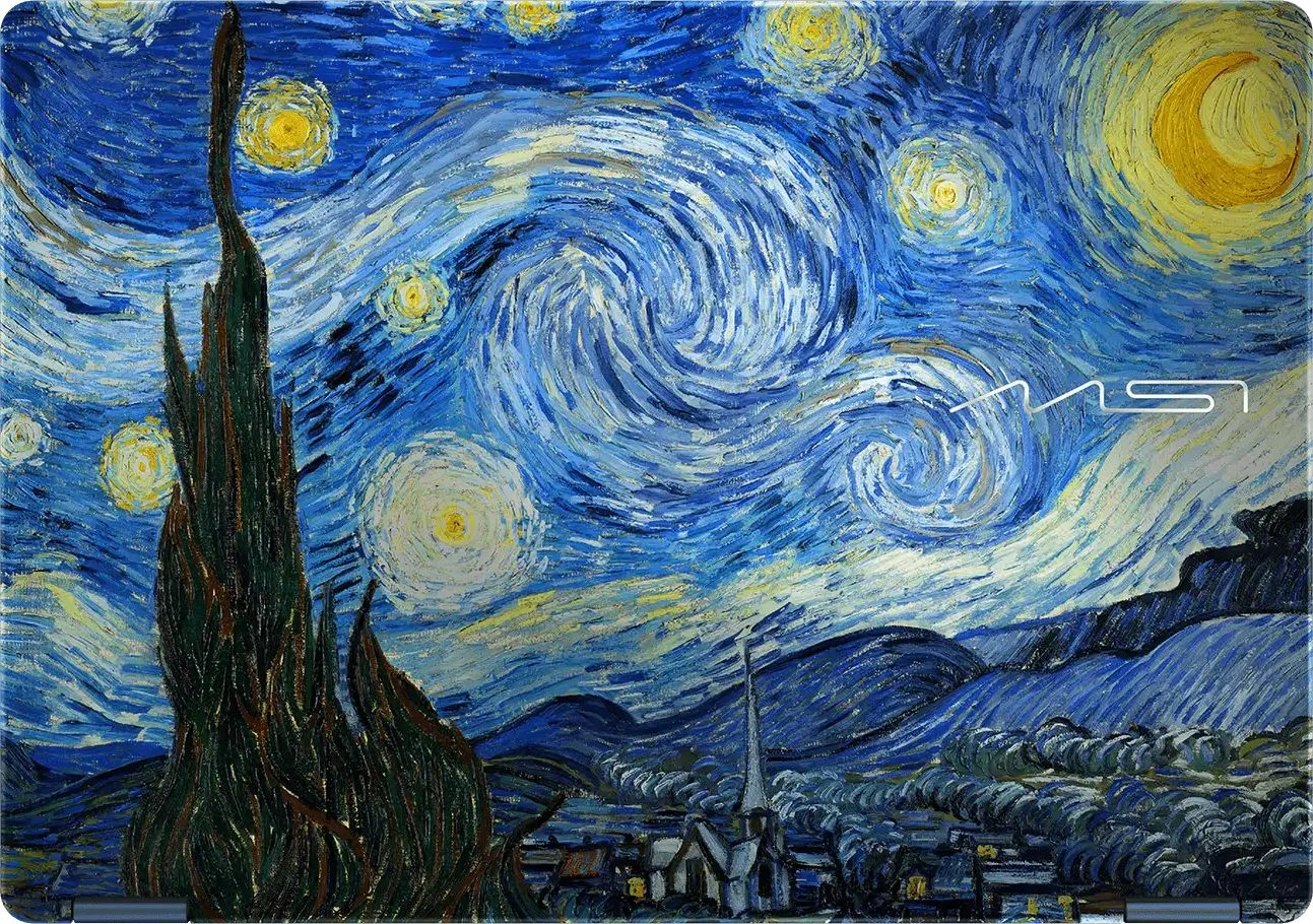 Ноутбук-трансформер MSI Prestige 14 Flip AI+ VanGoghEdition-TheStarryNight-400RUY арт. 9S7-14T235-400