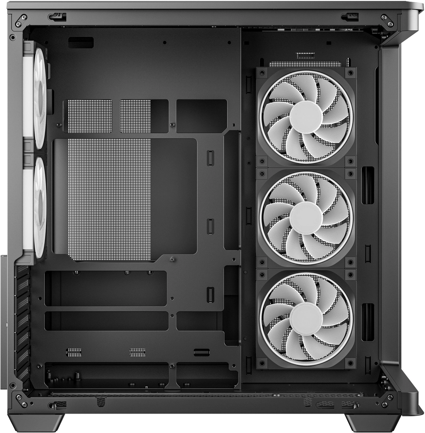Корпус Deepcool CG590U 5F черный без БП ATX 11x120mm 2xUSB3.0 audio bott PSU