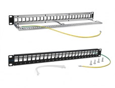 Патч-панель TWT наборная, 24 порта, STP, 1U LANMASTER арт. TWT-PP24OK-STP