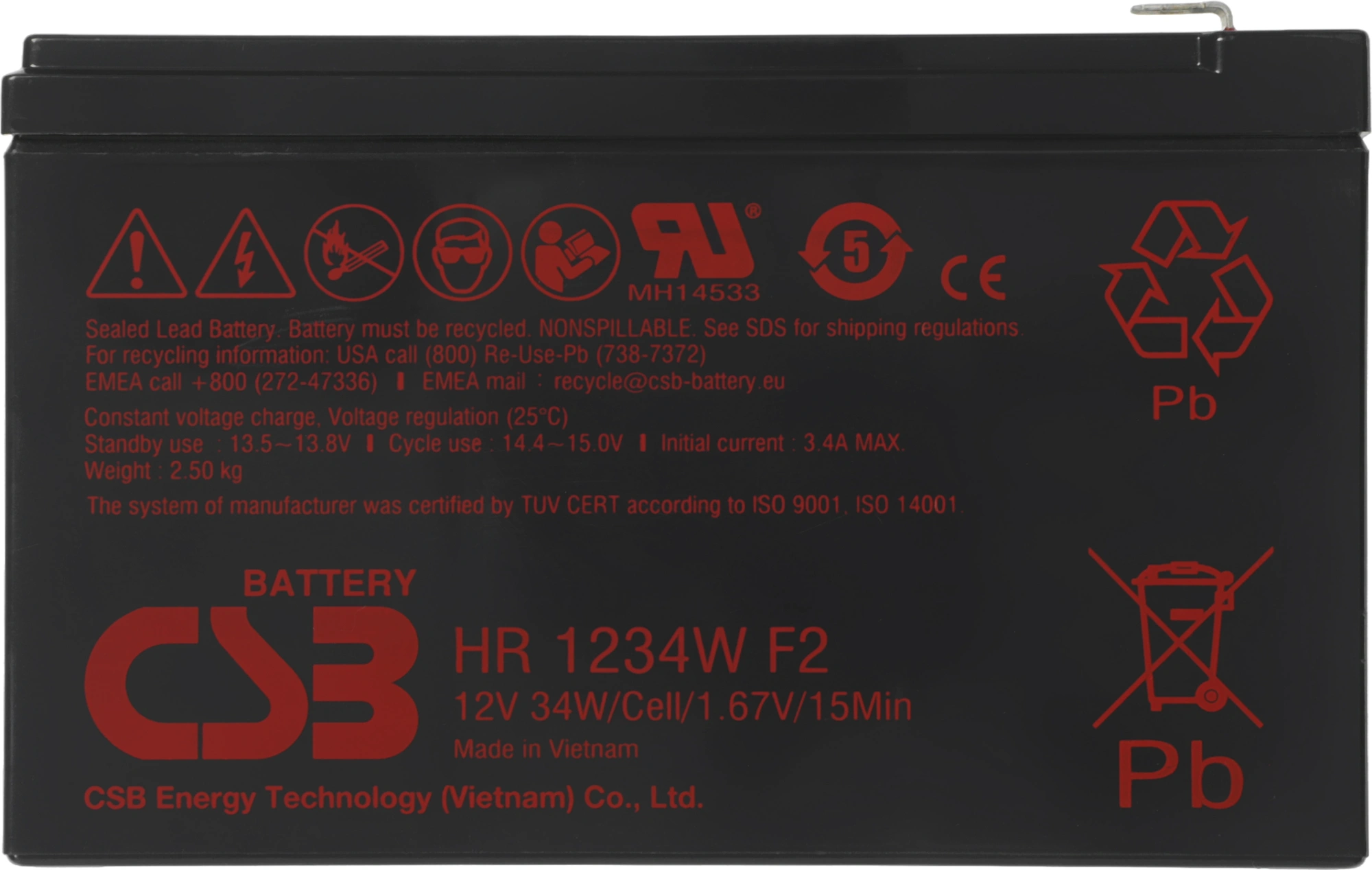 CSB HR1234W F2 (12V / 8.5Ah)