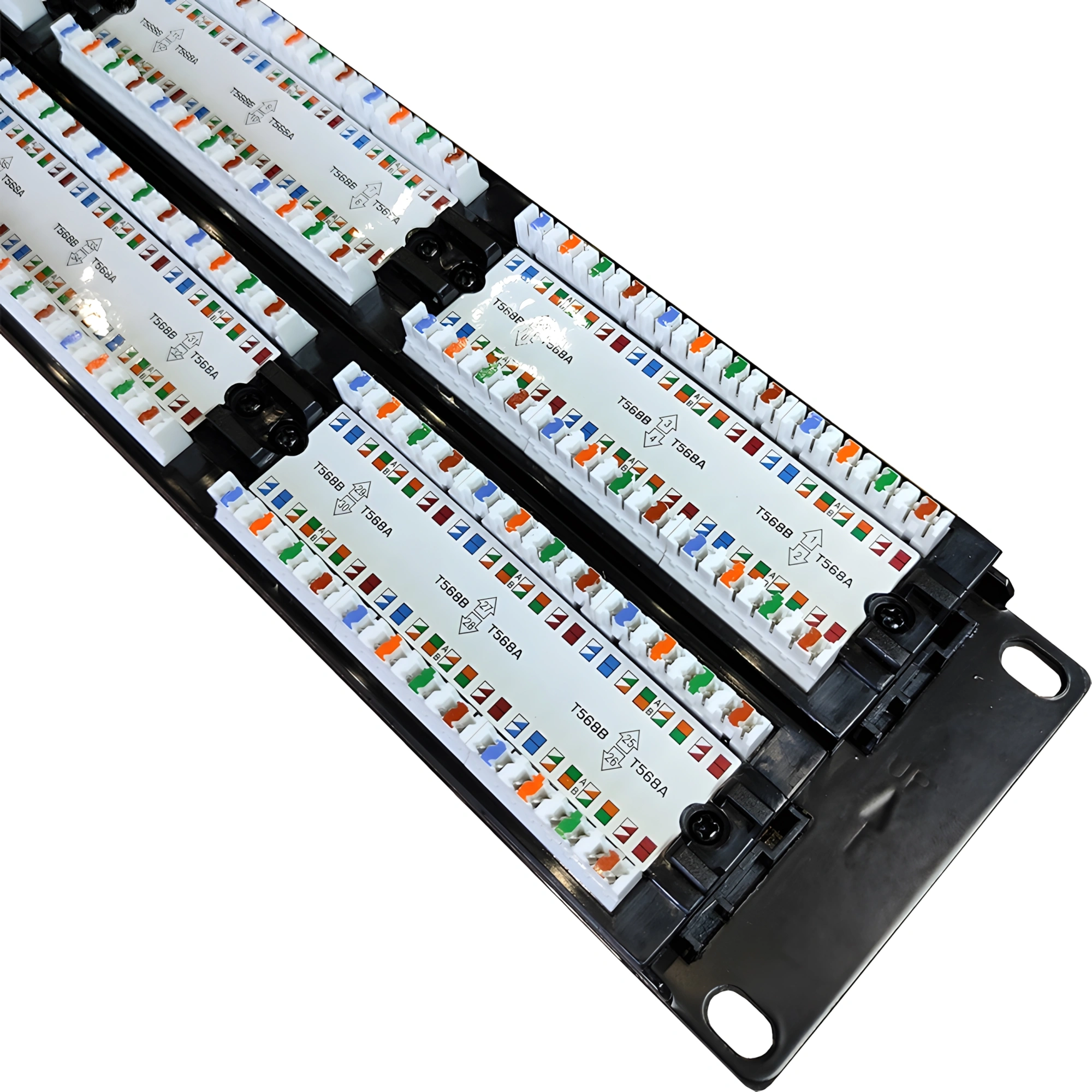 Патч-панель TWT 48 портов, UTP, кат.5E, 2U LANMASTER арт. TWT-PP48UTP