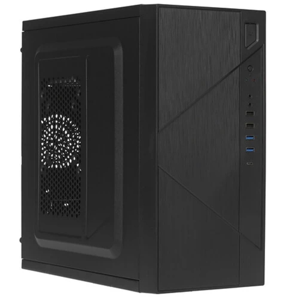 Foxline FZ-059-SX450R-U32C Case Forza mATX case, black, w/PSU 450W 12cm, w/2xUSB2.0, w/2xUSB3.0, w/1xType-C (USB2.0), w/pwr cord, w/o FAN
