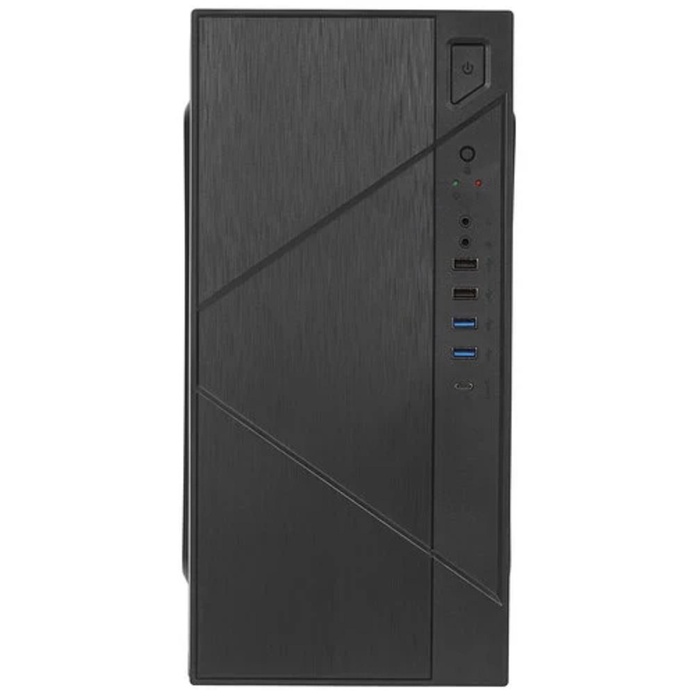 Foxline FZ-059-SX450R-U32C Case Forza mATX case, black, w/PSU 450W 12cm, w/2xUSB2.0, w/2xUSB3.0, w/1xType-C (USB2.0), w/pwr cord, w/o FAN
