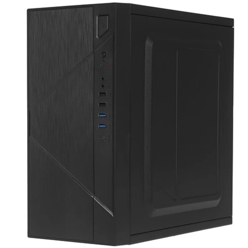 Foxline FZ-059-SX450R-U32C Case Forza mATX case, black, w/PSU 450W 12cm, w/2xUSB2.0, w/2xUSB3.0, w/1xType-C (USB2.0), w/pwr cord, w/o FAN