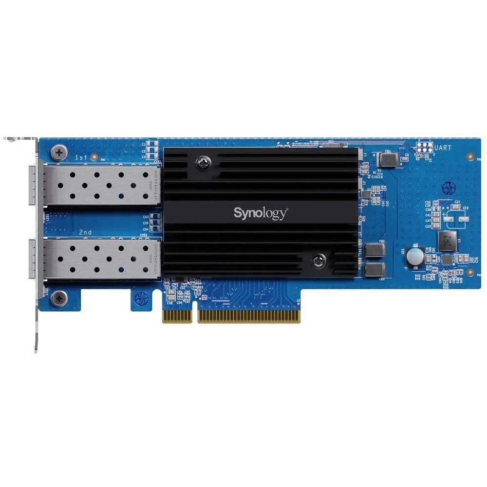 Synology 10\25 Gigabit Dual port SFP+ PCIe 3.0 x8 adapter (incl LP and FH bracket) арт. E25G30-F2