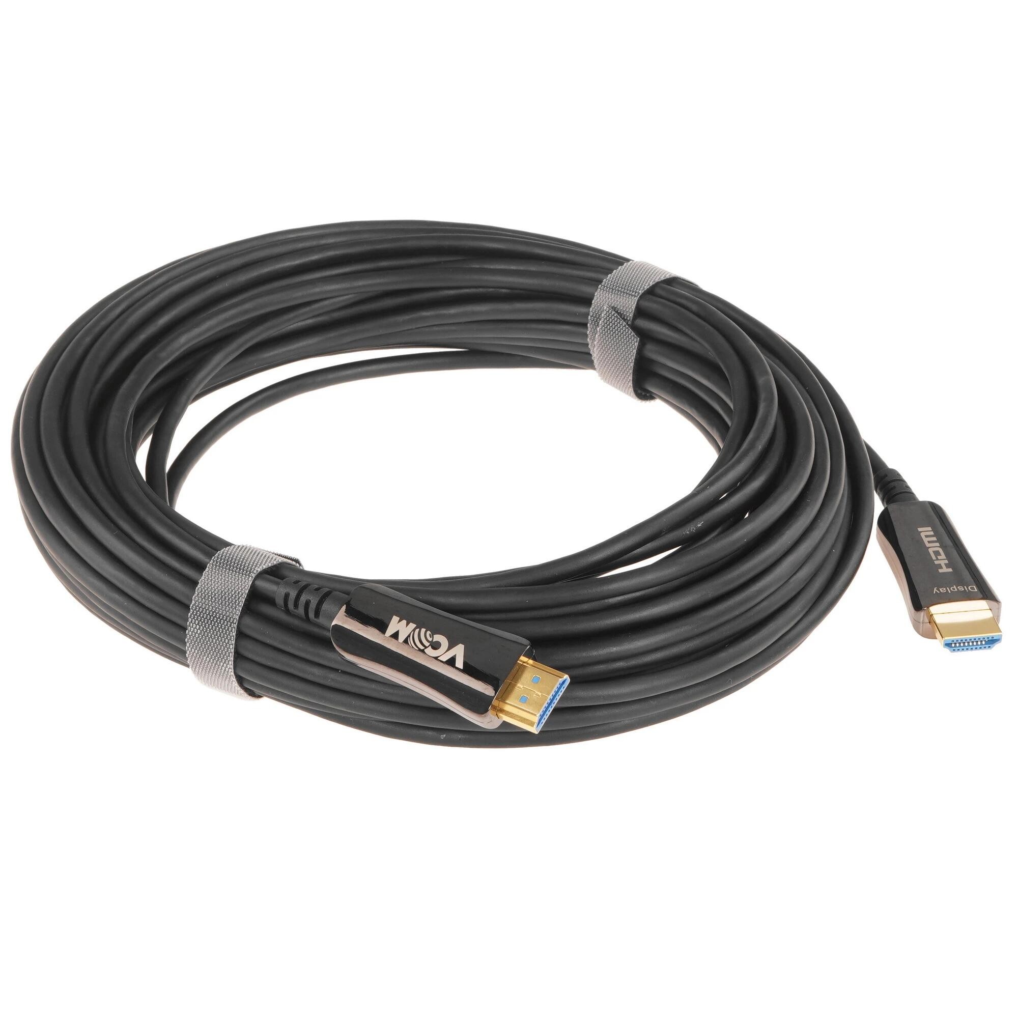 VCOM Активный оптический кабель HDMI 19M/M,ver. 2.0, 4K@60 Hz 15m арт. D3742A-15M