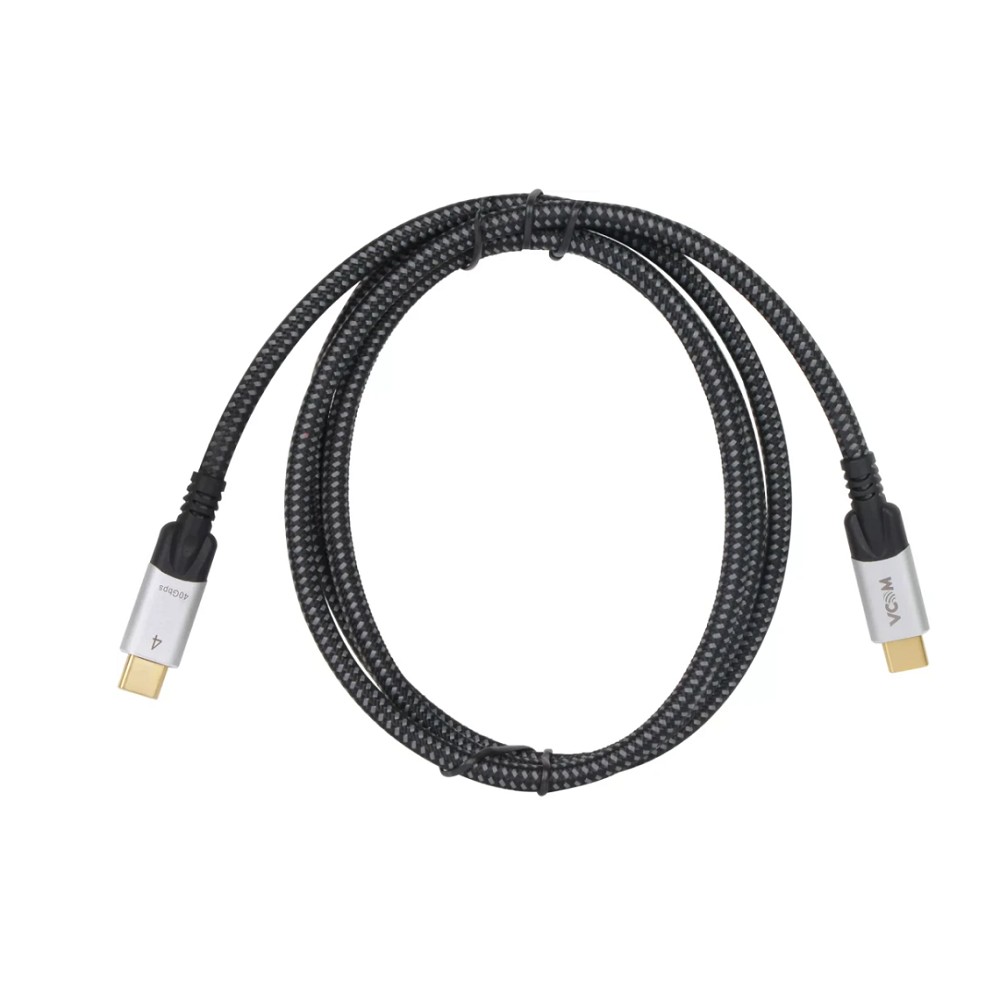 VCOM, 2м Кабель/ Кабель USB4 TypeC(M)--TypeC(M), 5K@60Hz, 8K@30Hz40GBps, PD 240W, VCOM, 2м