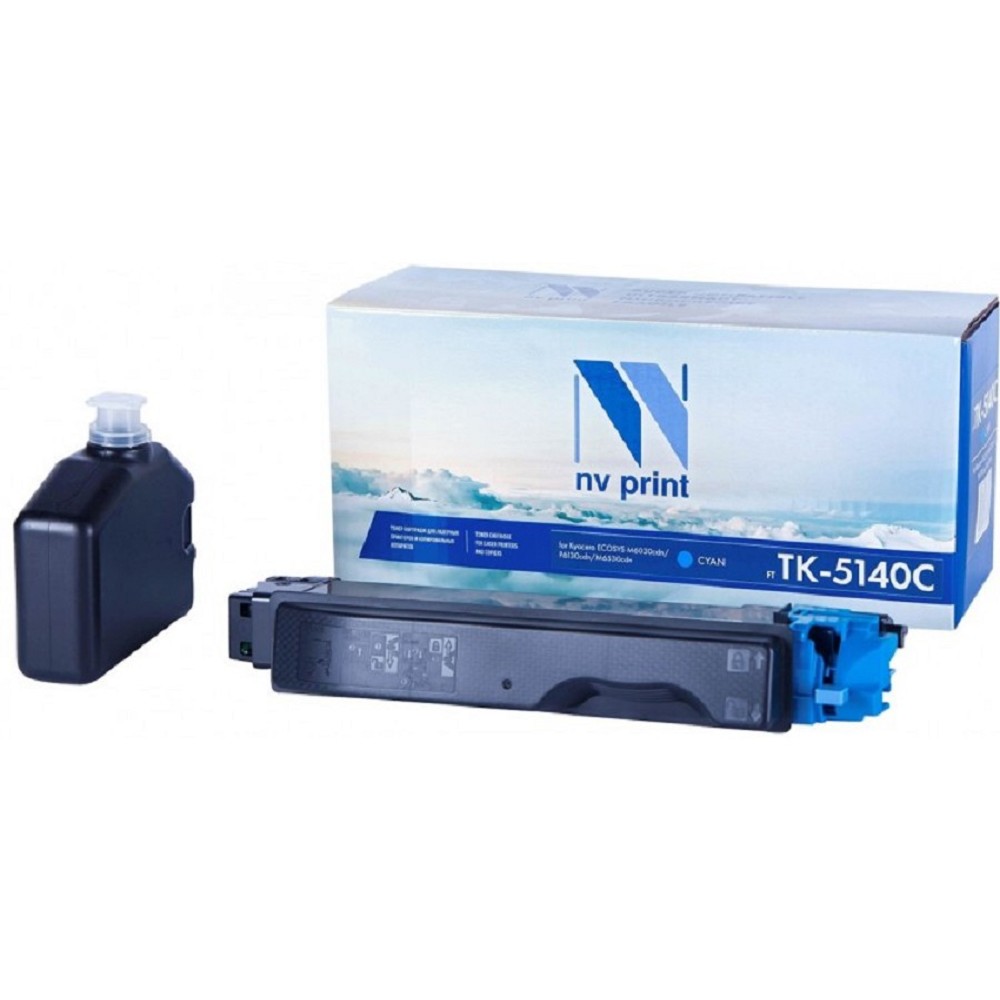 Картридж NVP совместимый NV-TK-5140 Cyan для Kyocera ECOSYS M6030cdn/ M6530cdn/ P6130cdn (5000k) NV Print арт. NV-TK5140C