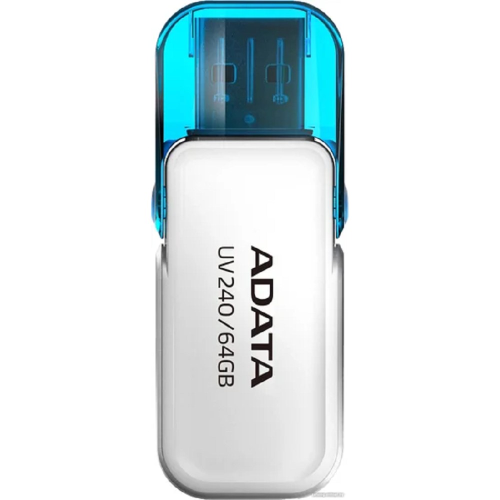 Флеш Диск A-Data 64GB UV240 AUV240-64G-RWH USB2.0 белый/голубой
