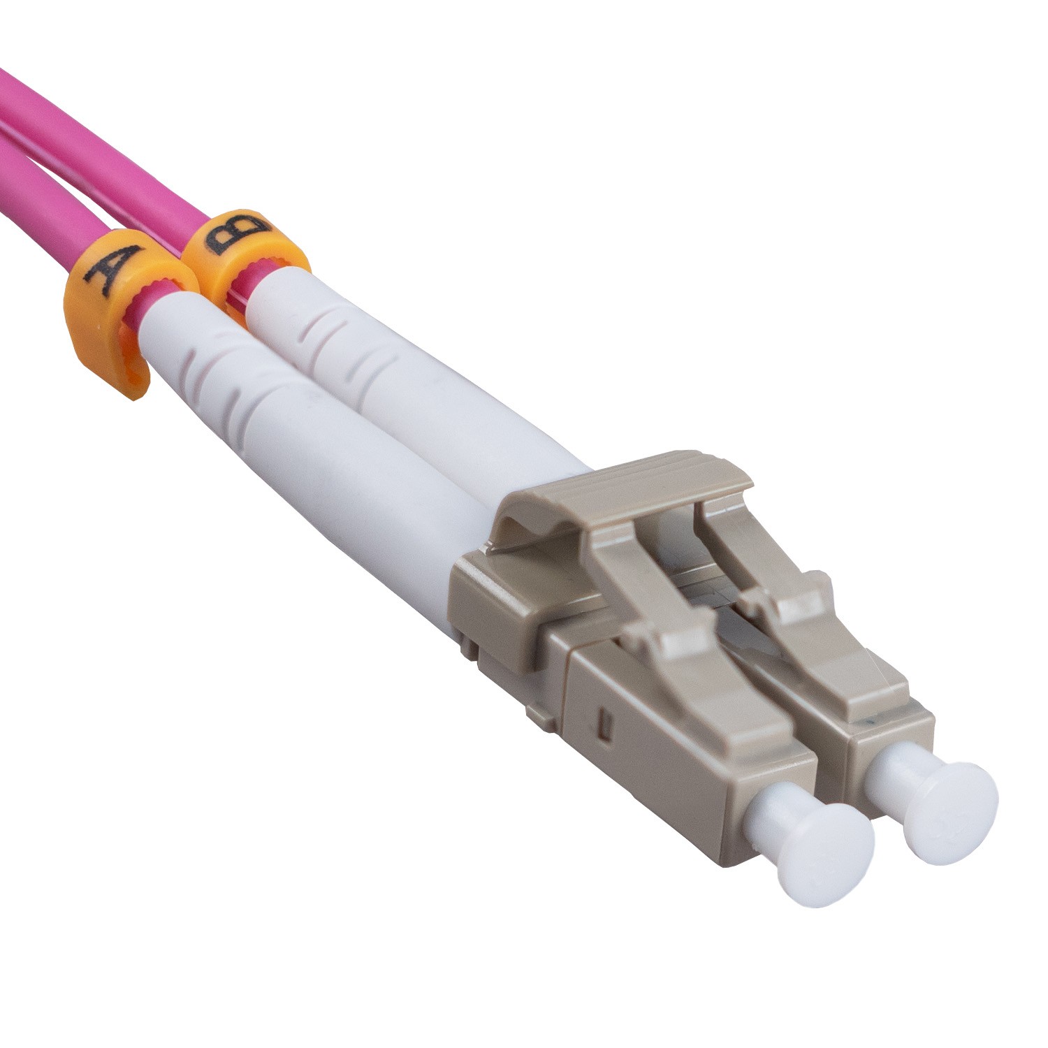 Cabeus FOP-50-OM4-LC-LC-1m Шнур оптический duplex LC-LC 50/125 mm OM4 1м LSZH