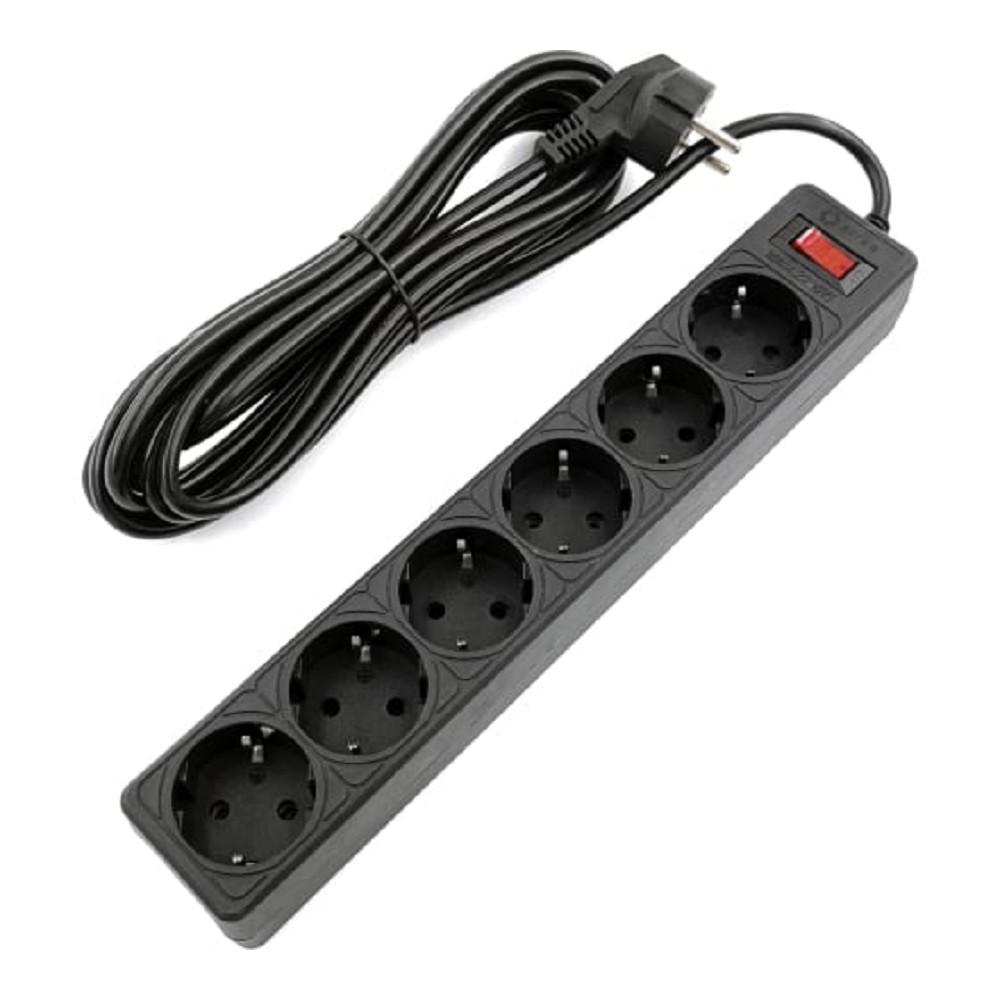5bites Сетевой фильтр GARDA SP6B-550 6S / 3*0.75MM2 / 5M / BLACK
