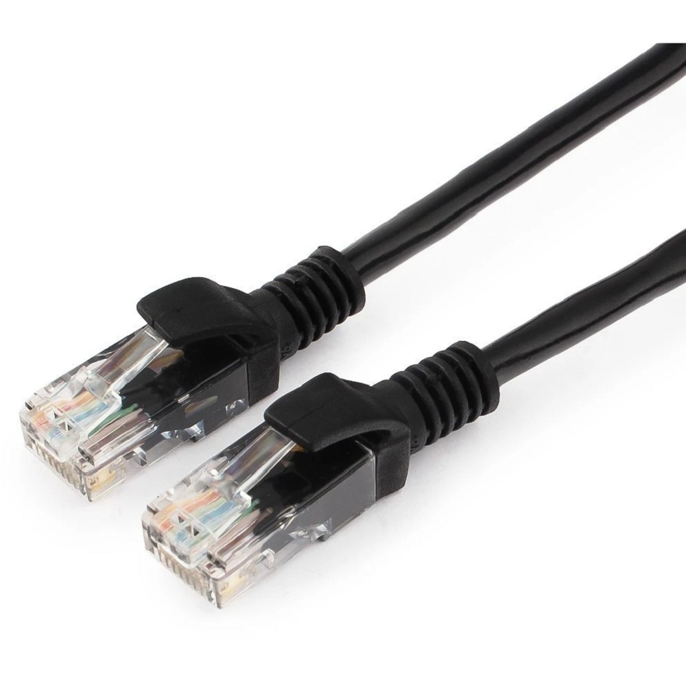 Гарнизон PC-UTP-5e-0.5-BK кат.5e, Патч-корд UTP 0.5м, литой, многожильный (чёрный)