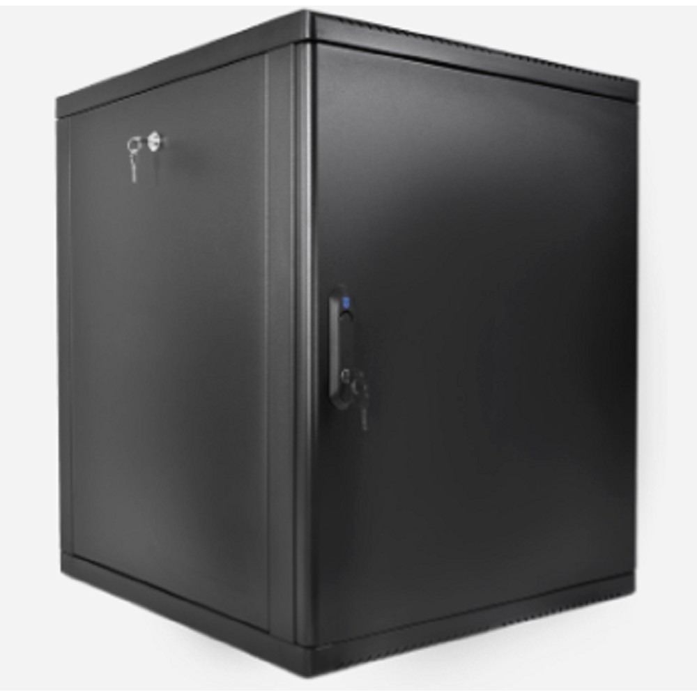 Шкаф коммутационный ЦМО (ШРН-М-12.650.1-9005) настенный 12U 600x650мм пер.дв.металл 120кг черный 581мм 24.48кг 180град. 610мм IP20 металл