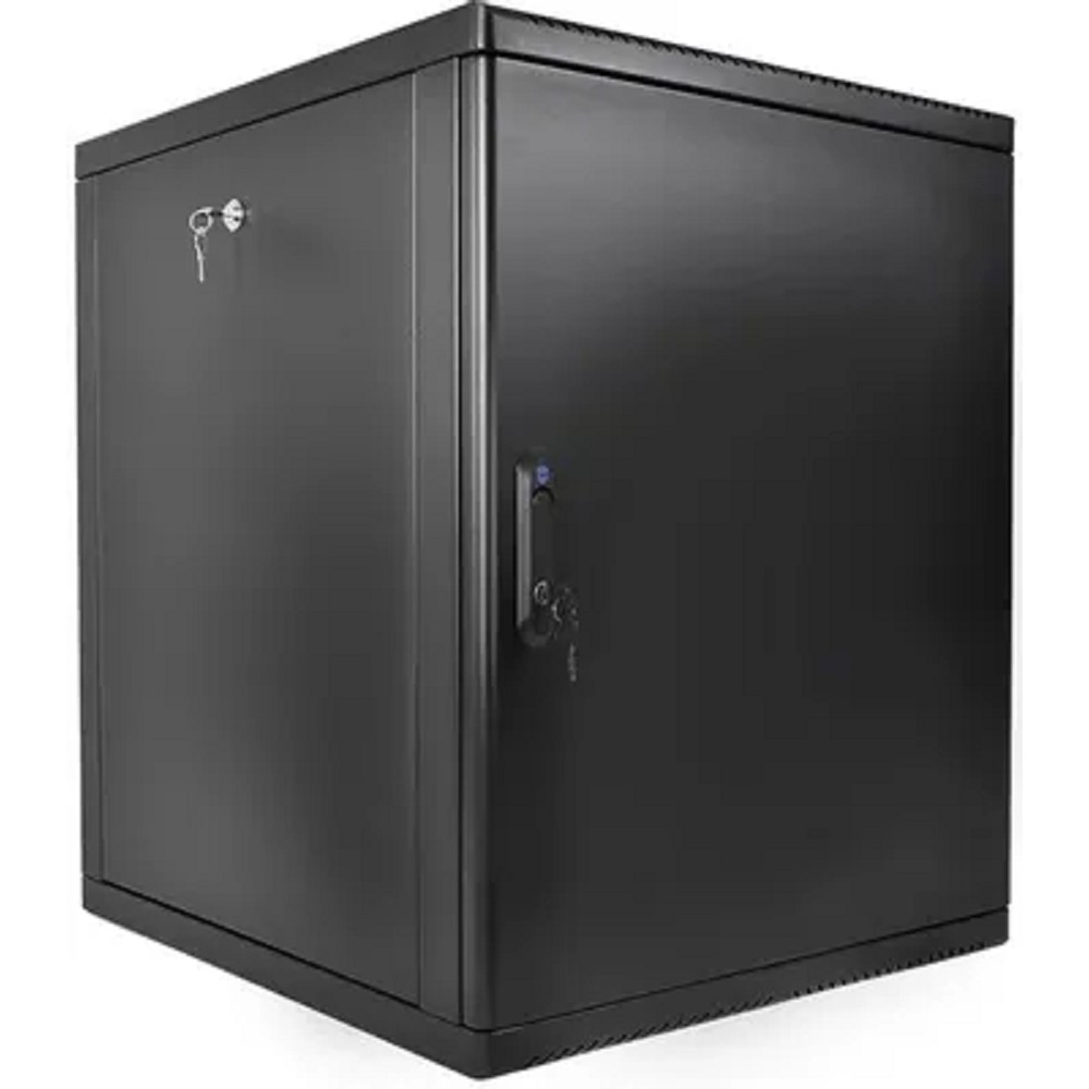 Шкаф коммутационный ЦМО (ШРН-М-15.500.1-9005) настенный 15U 600x520мм пер.дв.металл 130кг черный 456мм 23.94кг 180град. 745мм IP20 сталь