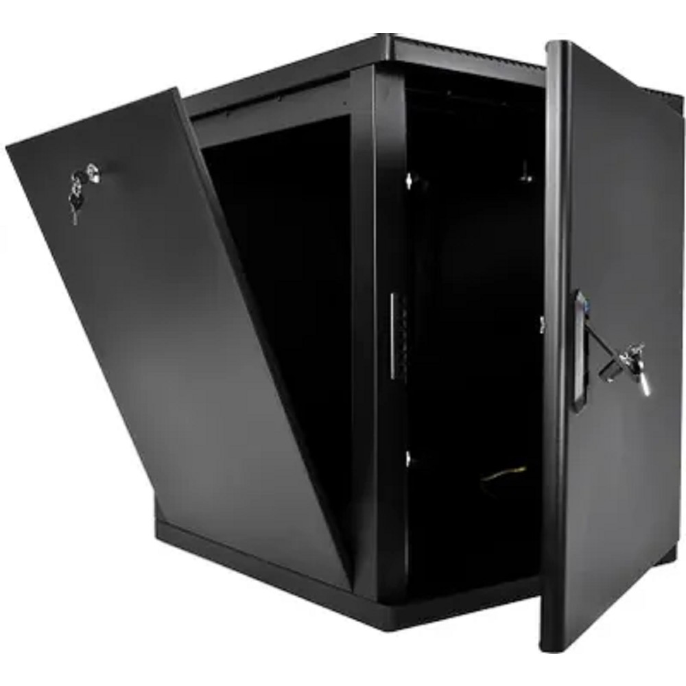 Шкаф коммутационный ЦМО (ШРН-М-15.500.1-9005) настенный 15U 600x520мм пер.дв.металл 130кг черный 456мм 23.94кг 180град. 745мм IP20 сталь