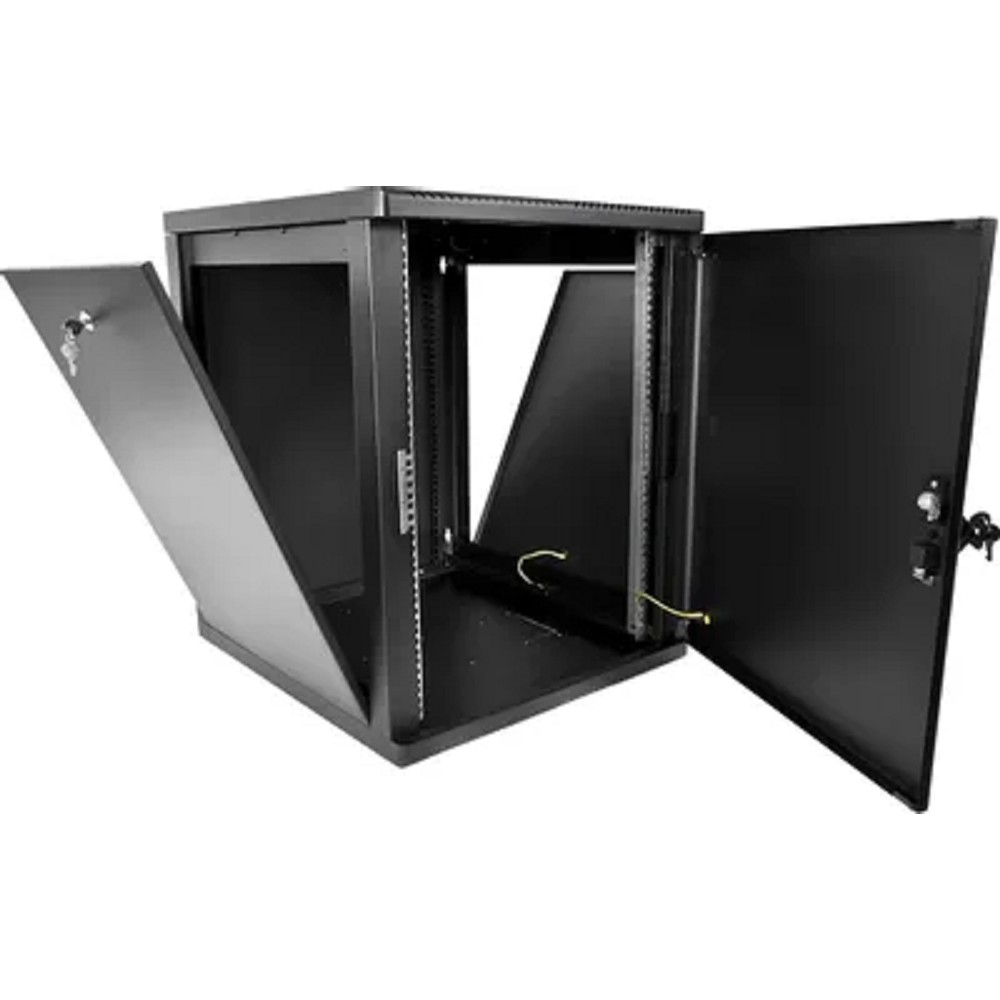 Шкаф коммутационный ЦМО (ШРН-М-15.500.1-9005) настенный 15U 600x520мм пер.дв.металл 130кг черный 456мм 23.94кг 180град. 745мм IP20 сталь