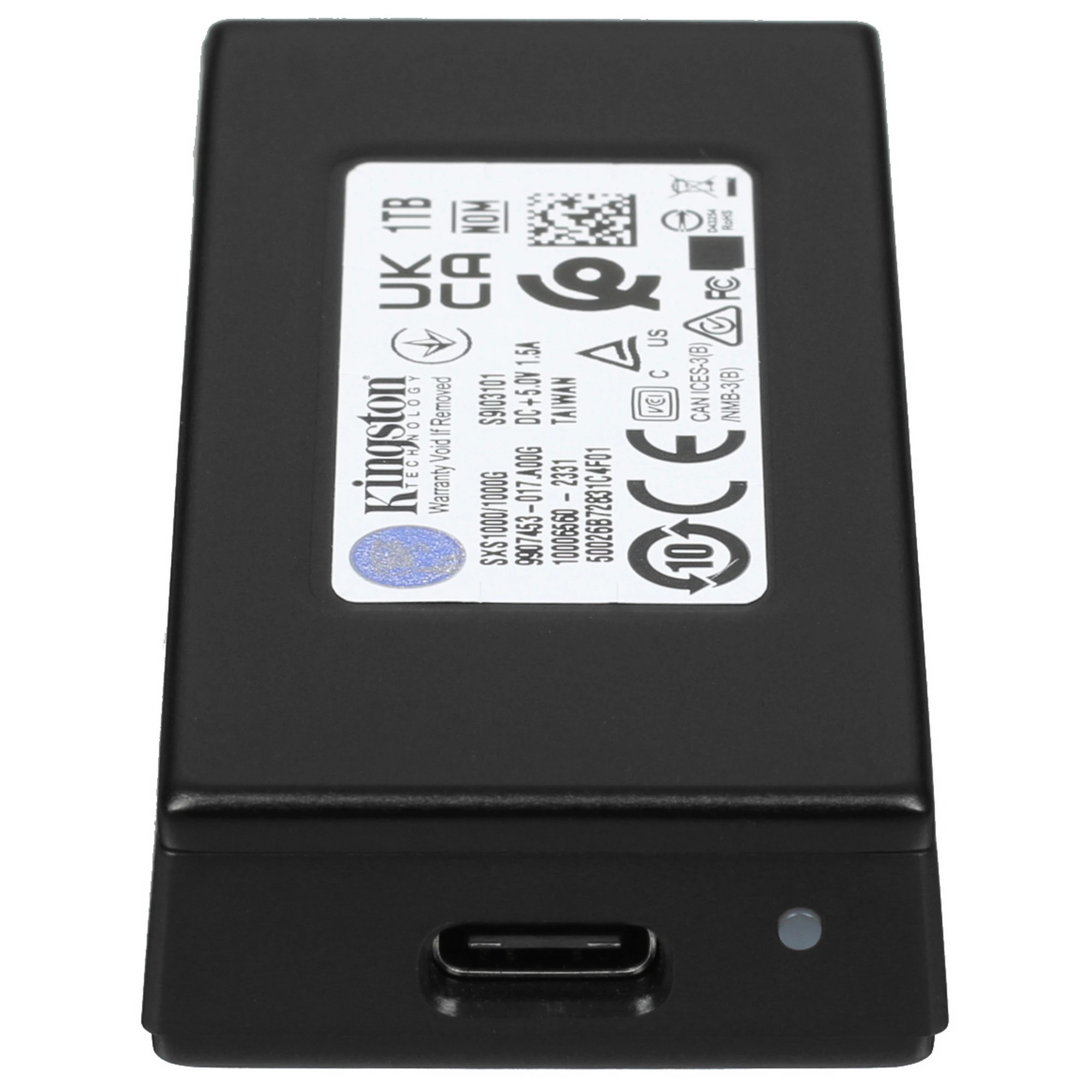 Kingston Portable SSD 1TB [SXS1000/1000G] External XS1000,Type-C/A, USB 3.2 Gen 2, Black SXS1000/1000G