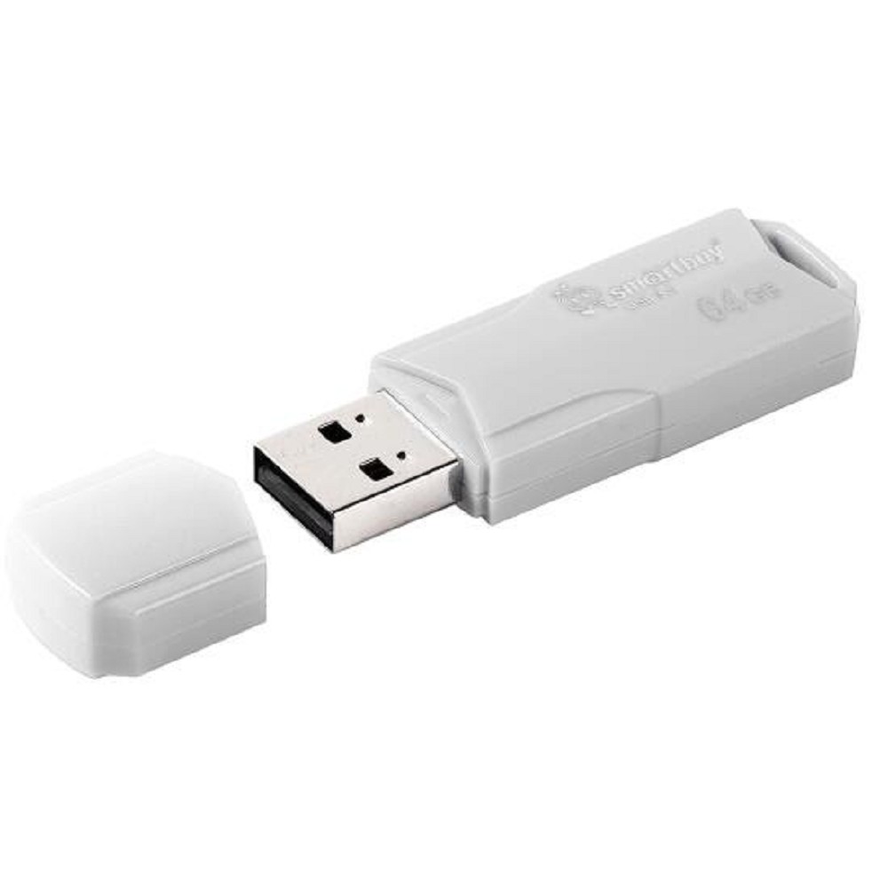 Smartbuy USB Drive 64GB CLUE White (SB64GBCLU-W3) UFD 3.0/3.1 Smart buy