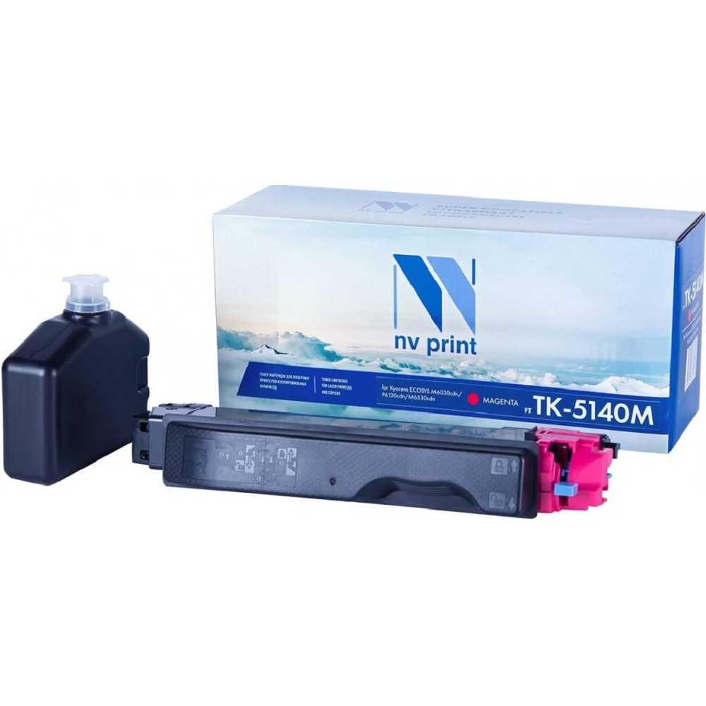 Картридж NVP совместимый NV-TK-5140 Magenta для Kyocera ECOSYS M6030cdn/ M6530cdn/ P6130cdn (5000k) NV Print арт. NV-TK5140M