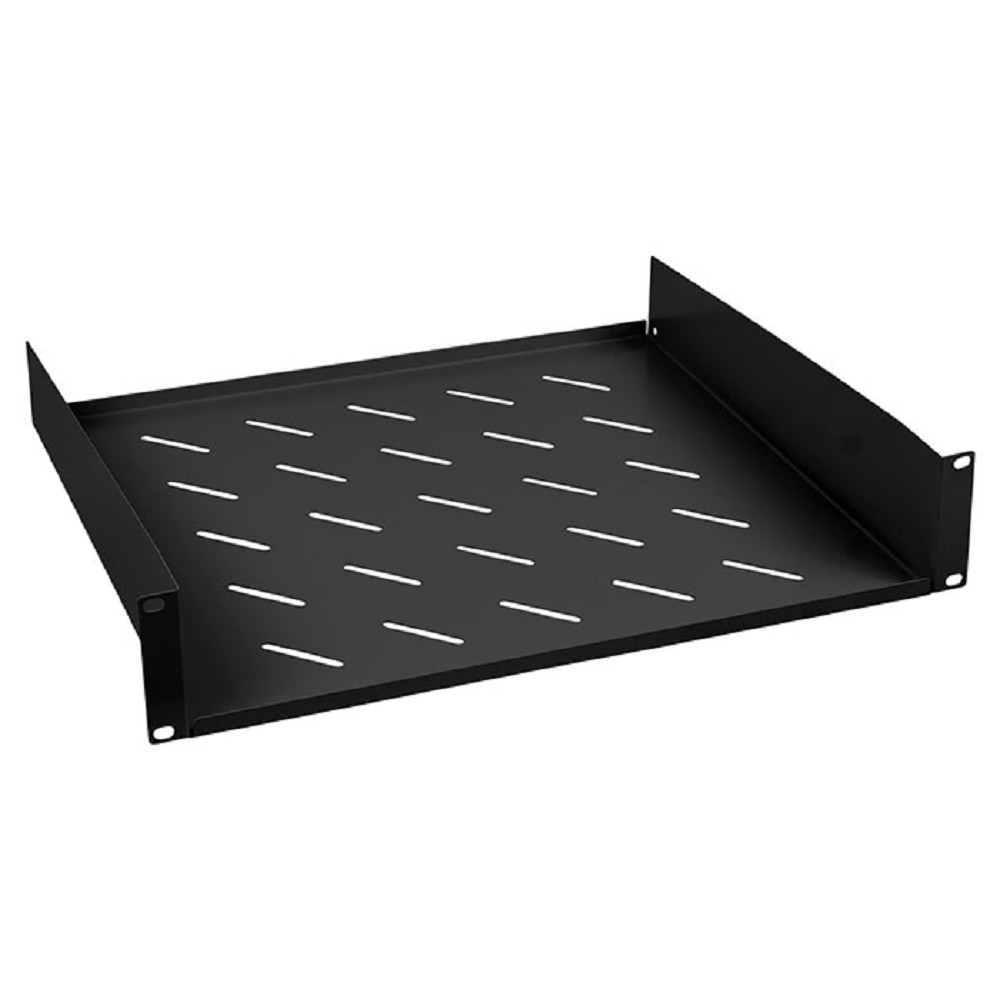 Полка стационарная Cabeus SH-J017-2U-400-BK 2U нагр.:20кг. 19" 400мм черный