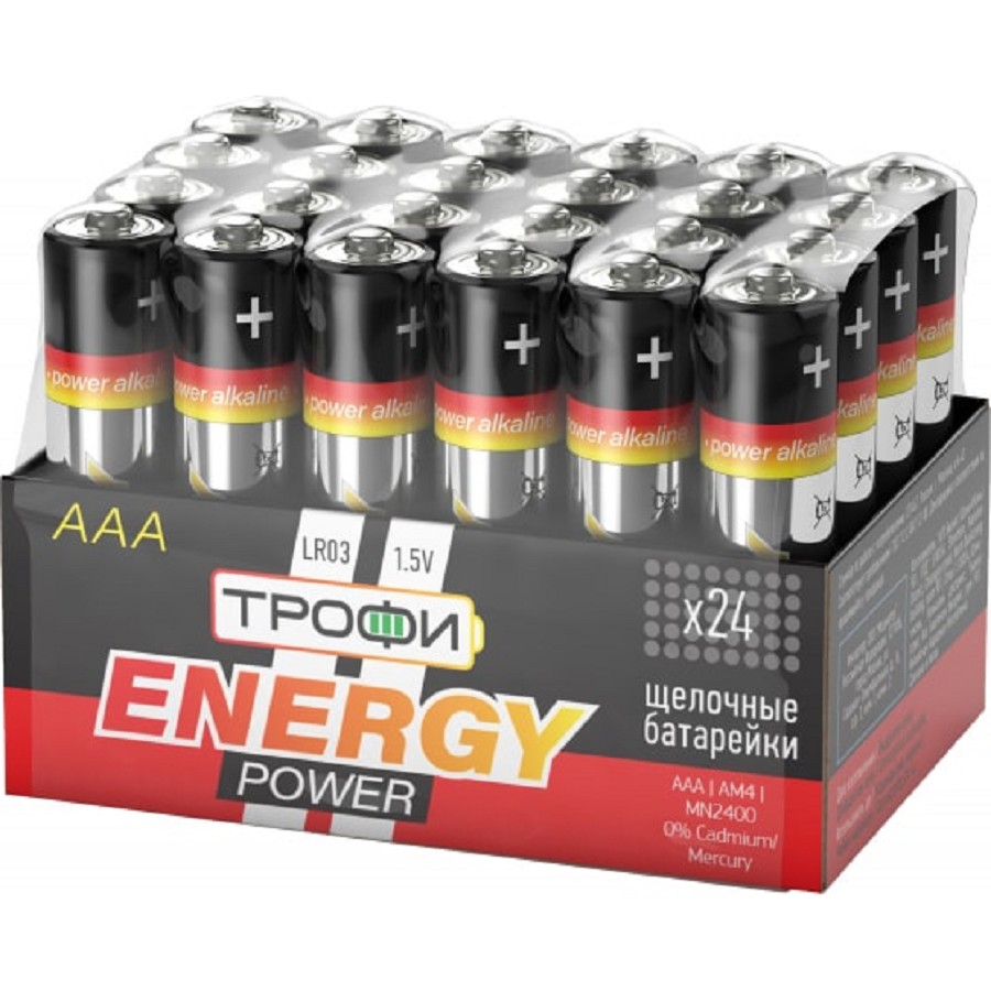 Трофи LR03-24 Bulk Energy Power Alkaline (24/1080/32400) (24 шт. в уп-ке) арт. B0035375