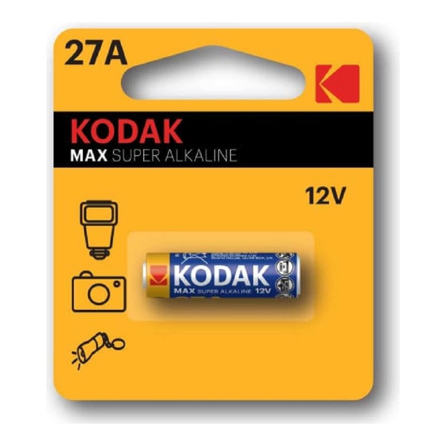 Kodak 27A-1Bl Max Super Alkaline [K27A-1, Gp27A, Mn27] (60/240/28800) (1 шт. в уп-ке) арт. B0047482
